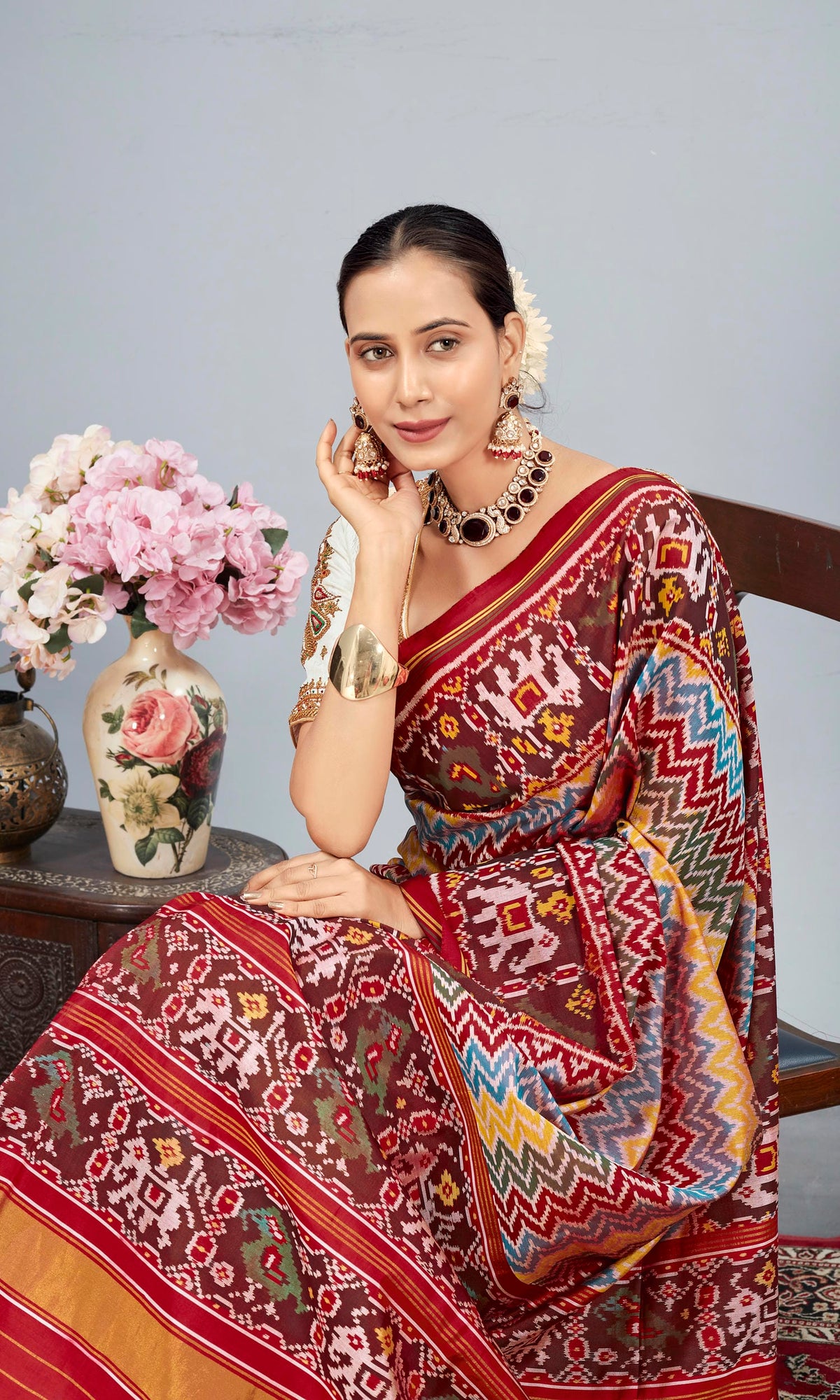 Single Ikat Patola Saree