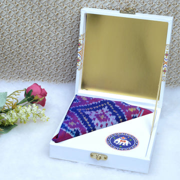 Single Ikat Pocket Square