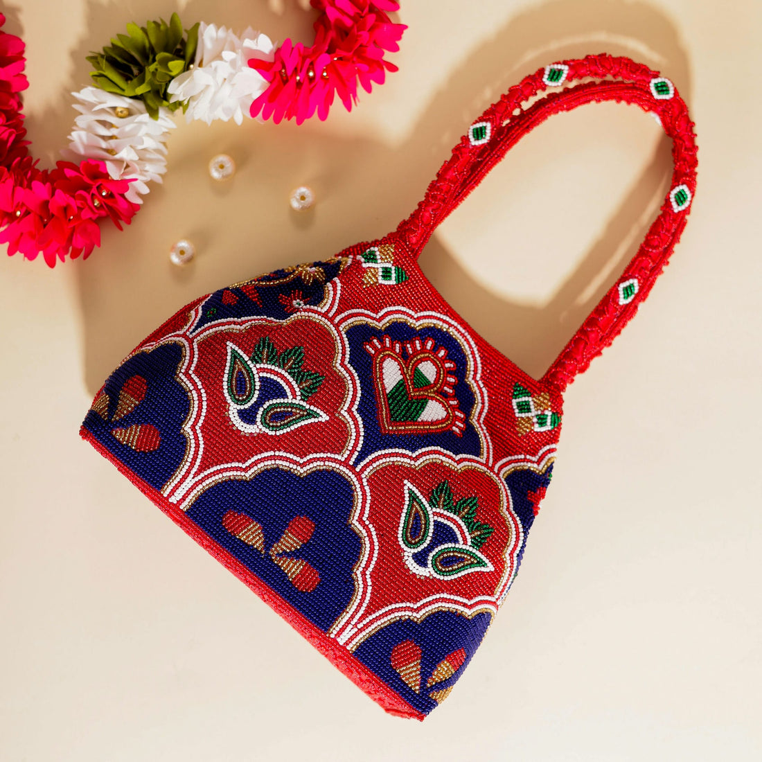 Moti Patola Beaded Batva Handbag