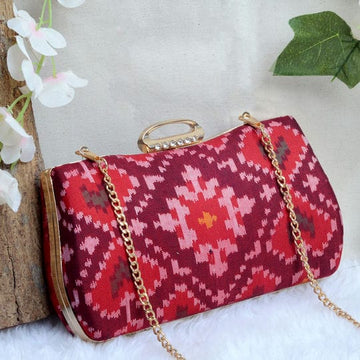 Single Ikat Patola Clutch