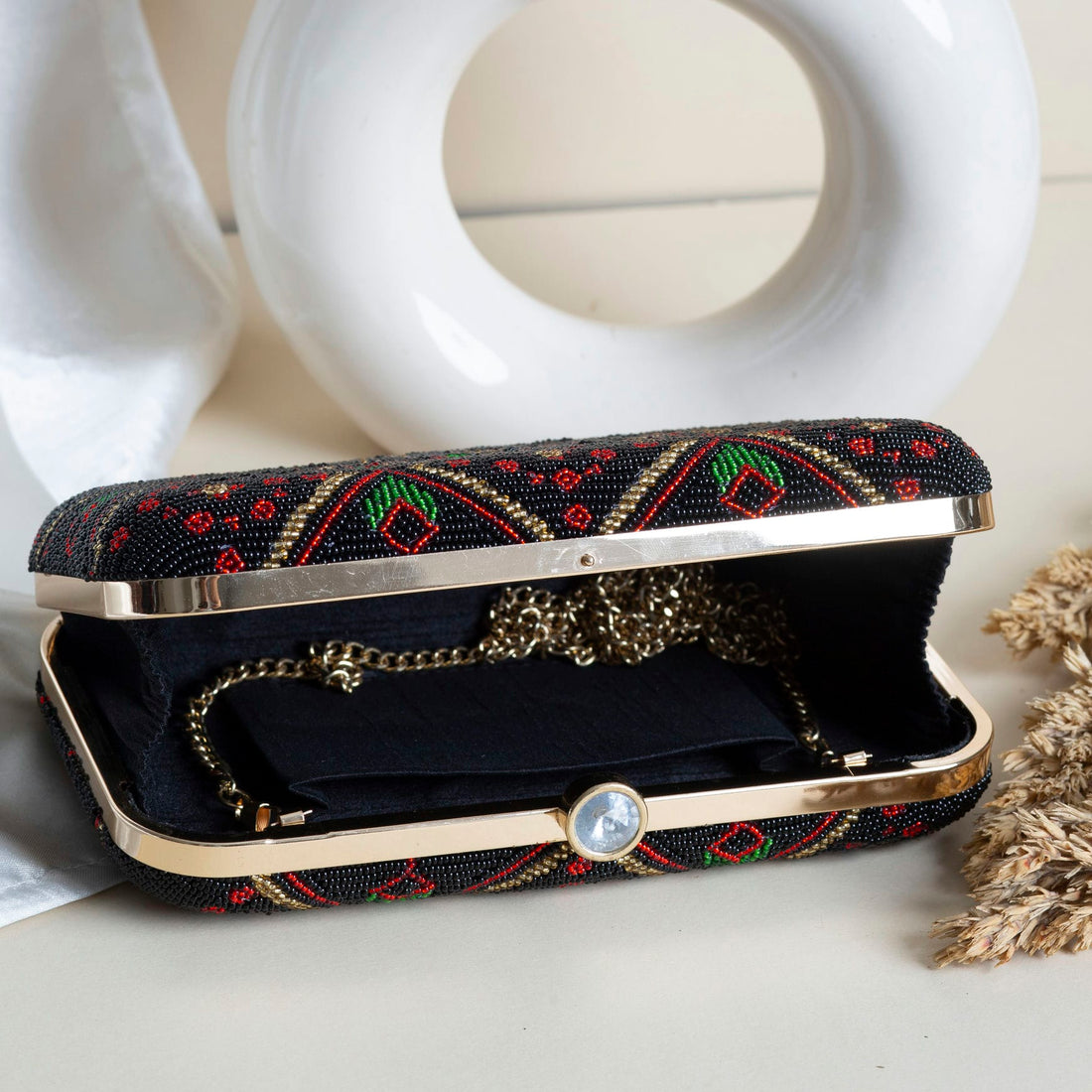 Patola Beaded Clutch