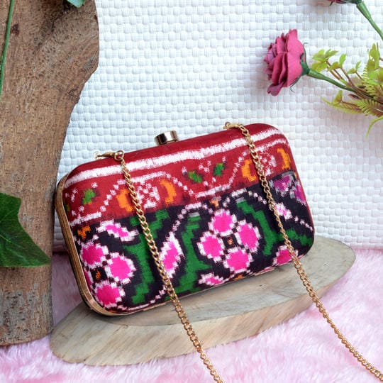 Double Ikat Patola Clutch