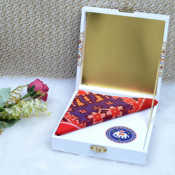 Single Ikat Pocket Square