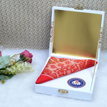 Single Ikat Pocket Square