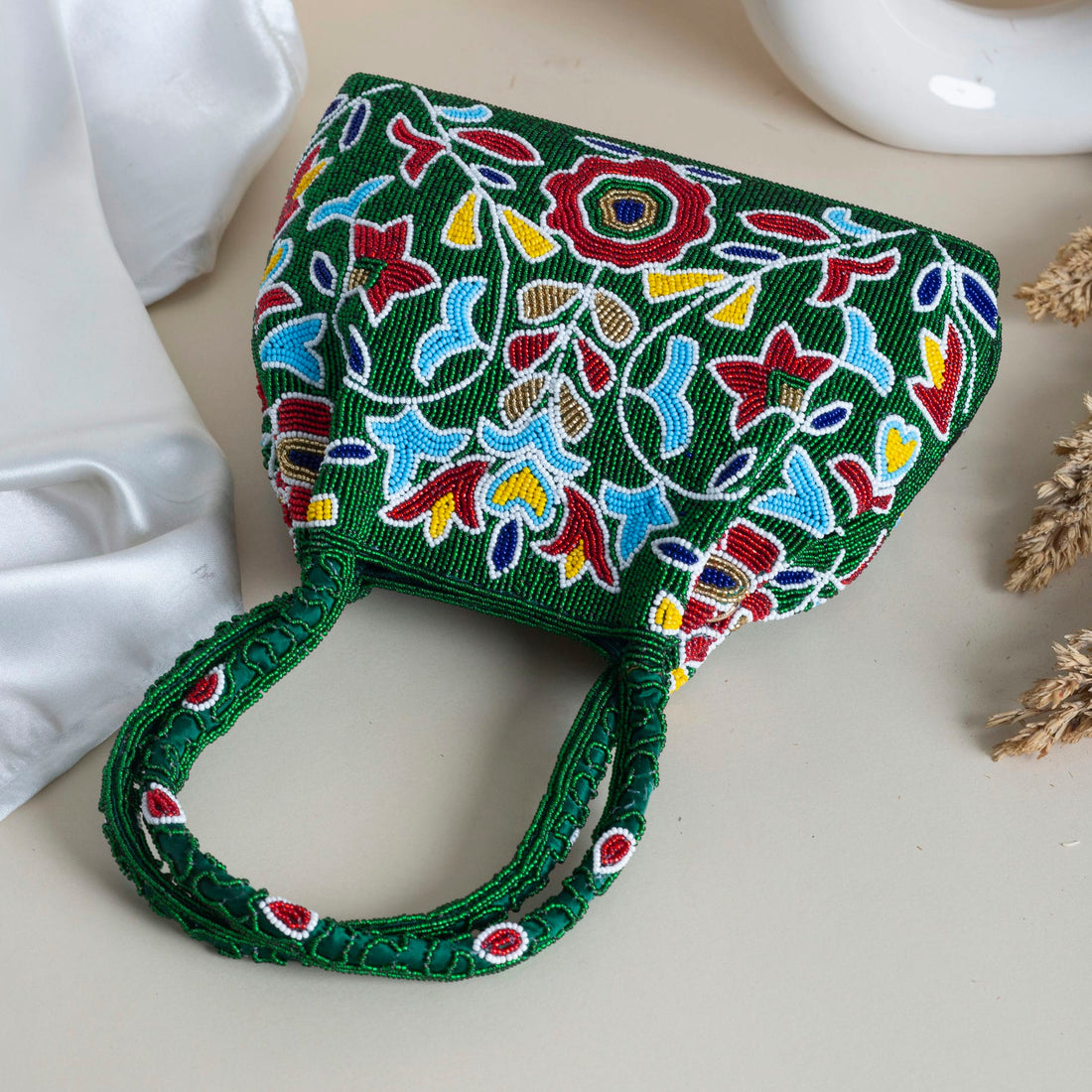 Moti Patola Beaded Batva Handbag