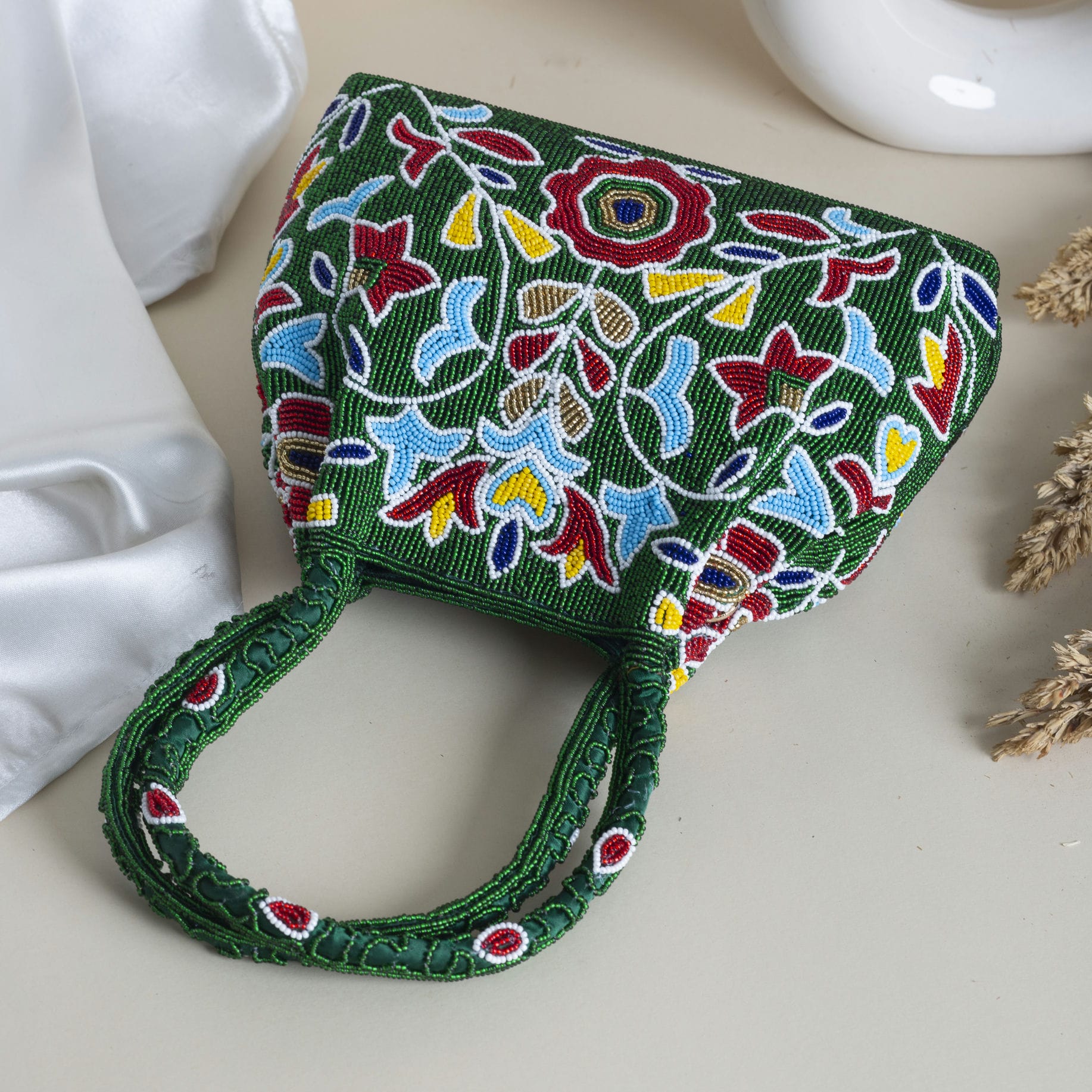 Moti Patola Beaded Batva Handbag