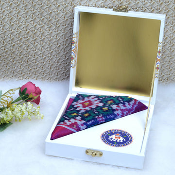 Single Ikat Pocket Square