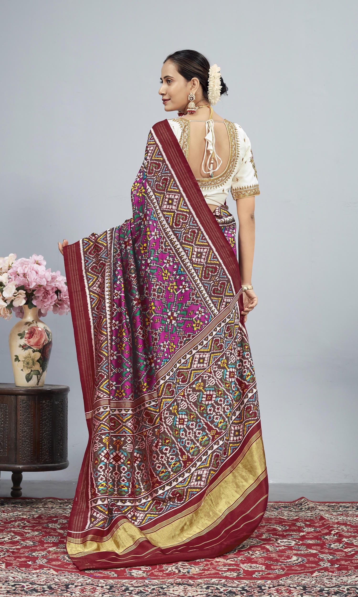 Twill Weave Patola Saree