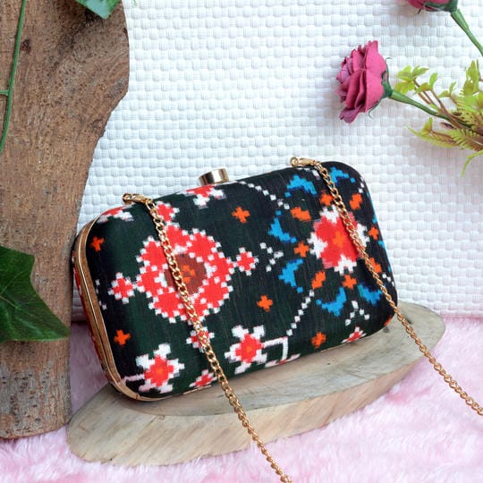 Double Ikat Patola Clutch