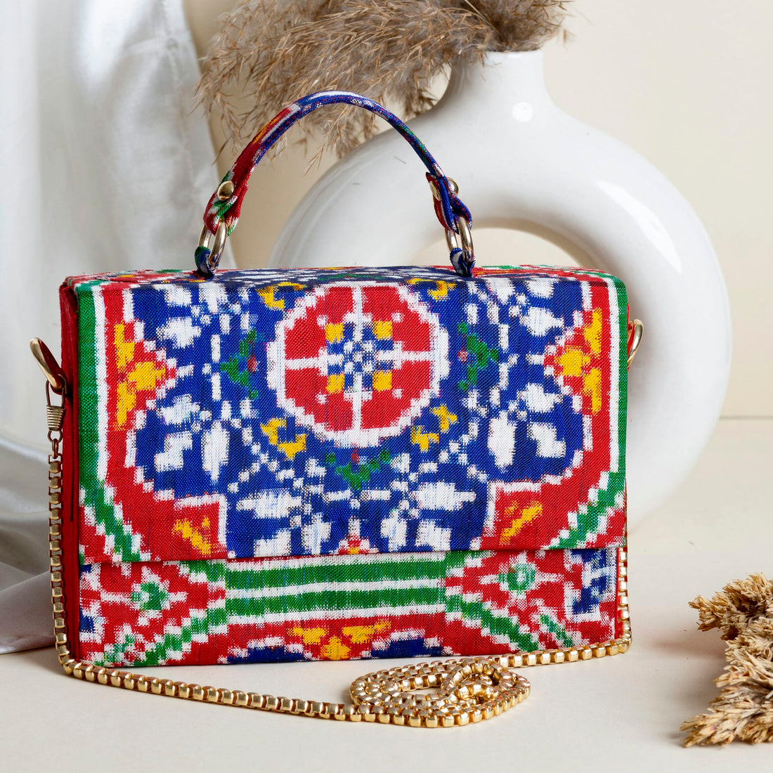 Double Ikat Patola Clutch