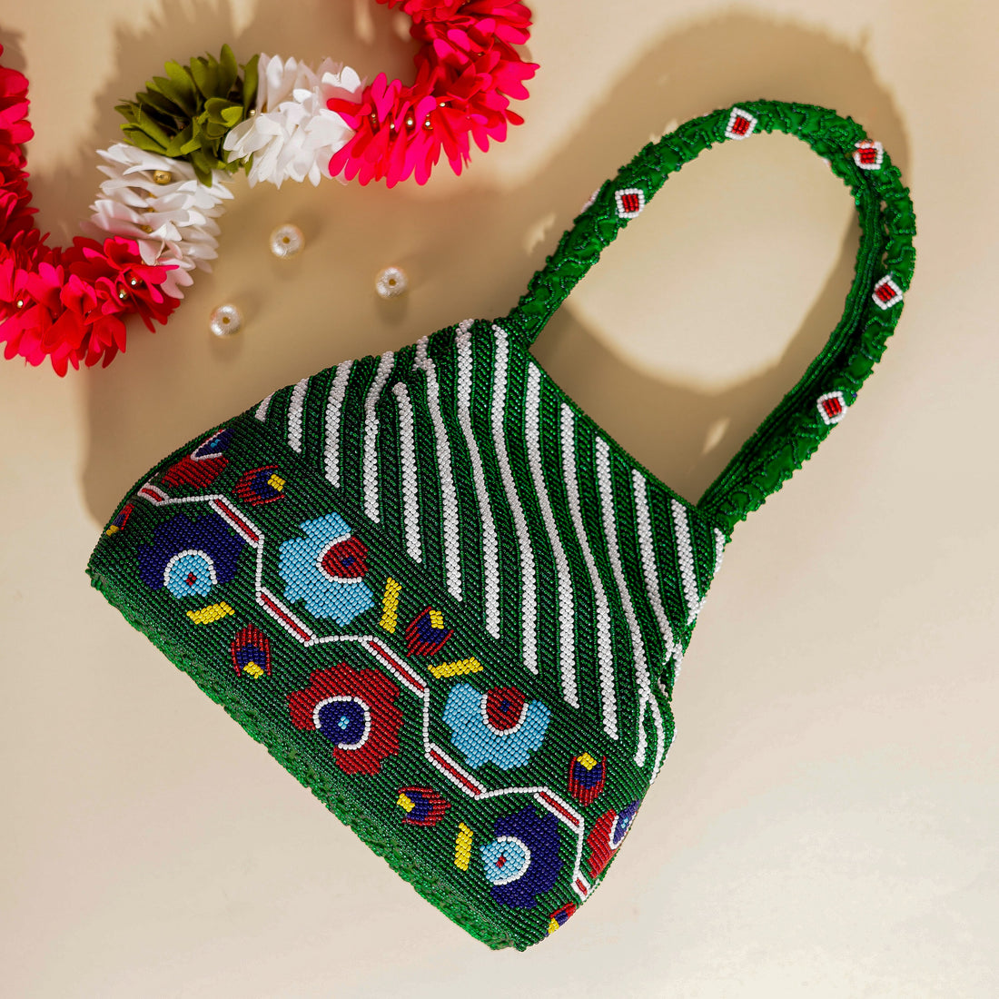 Moti Patola Beaded Batva Handbag
