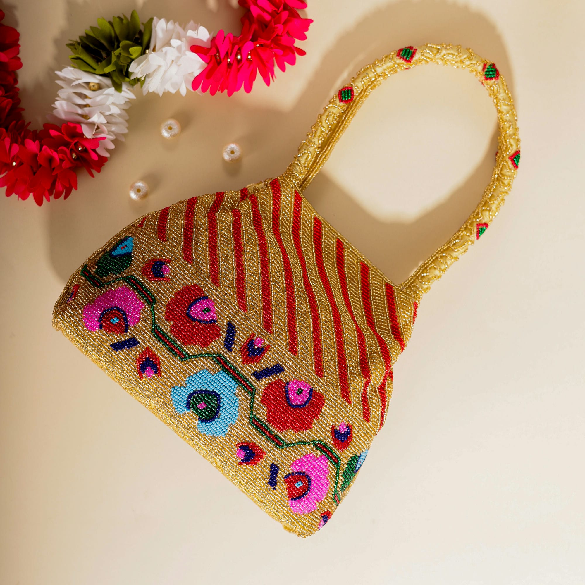 Moti Patola Beaded Batva Handbag