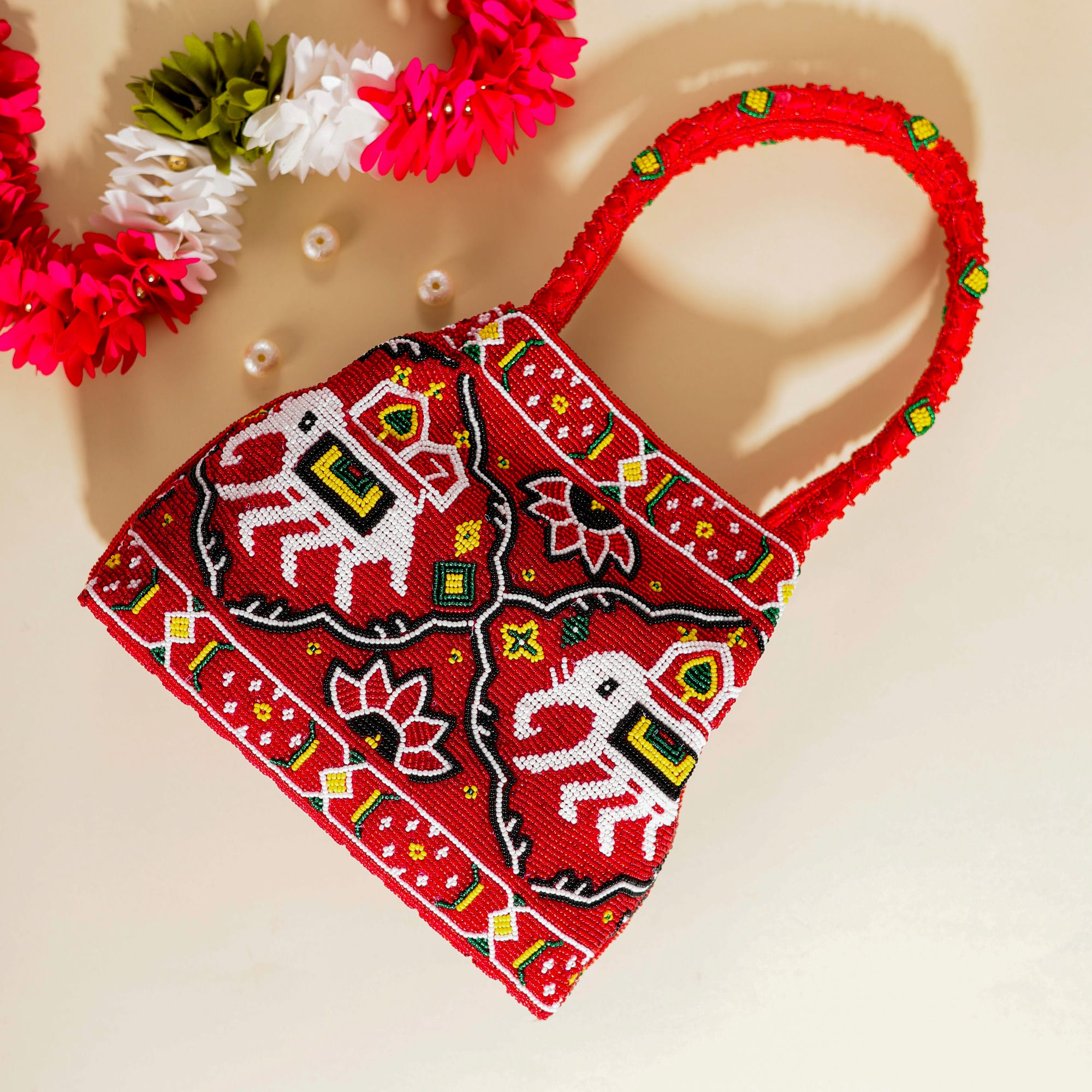 Moti Patola Beaded Batva Handbag