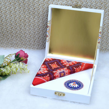Single Ikat Pocket Square