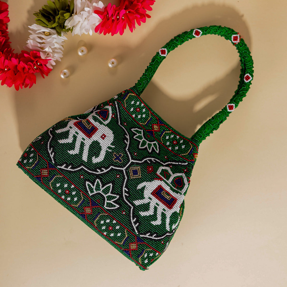 Moti Patola Beaded Batva Handbag