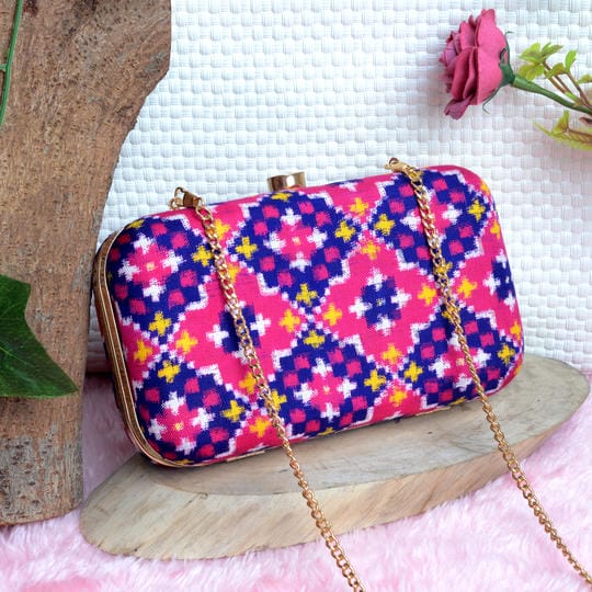 Double Ikat Patola Clutch