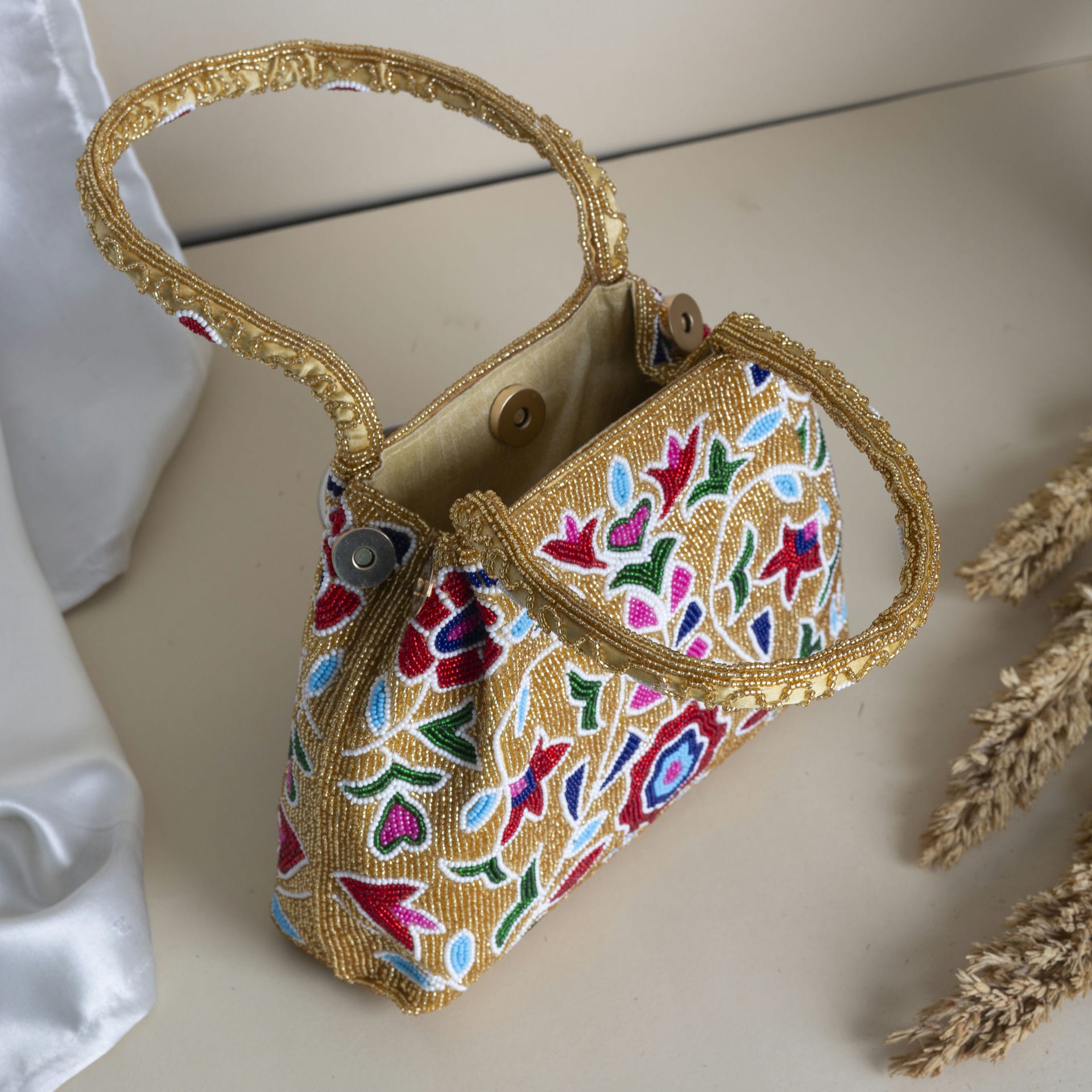 Moti Patola Beaded Batva Handbag