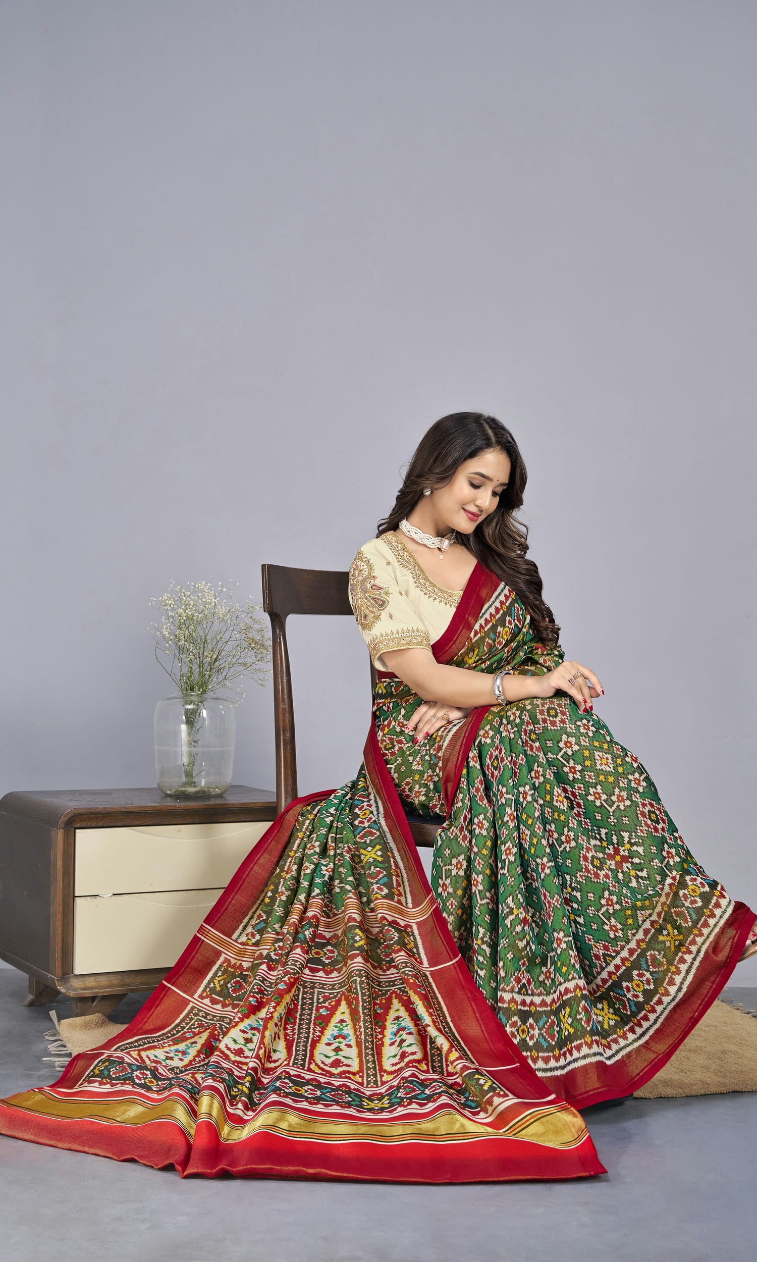 Tissue Twill Weave Patola Saree