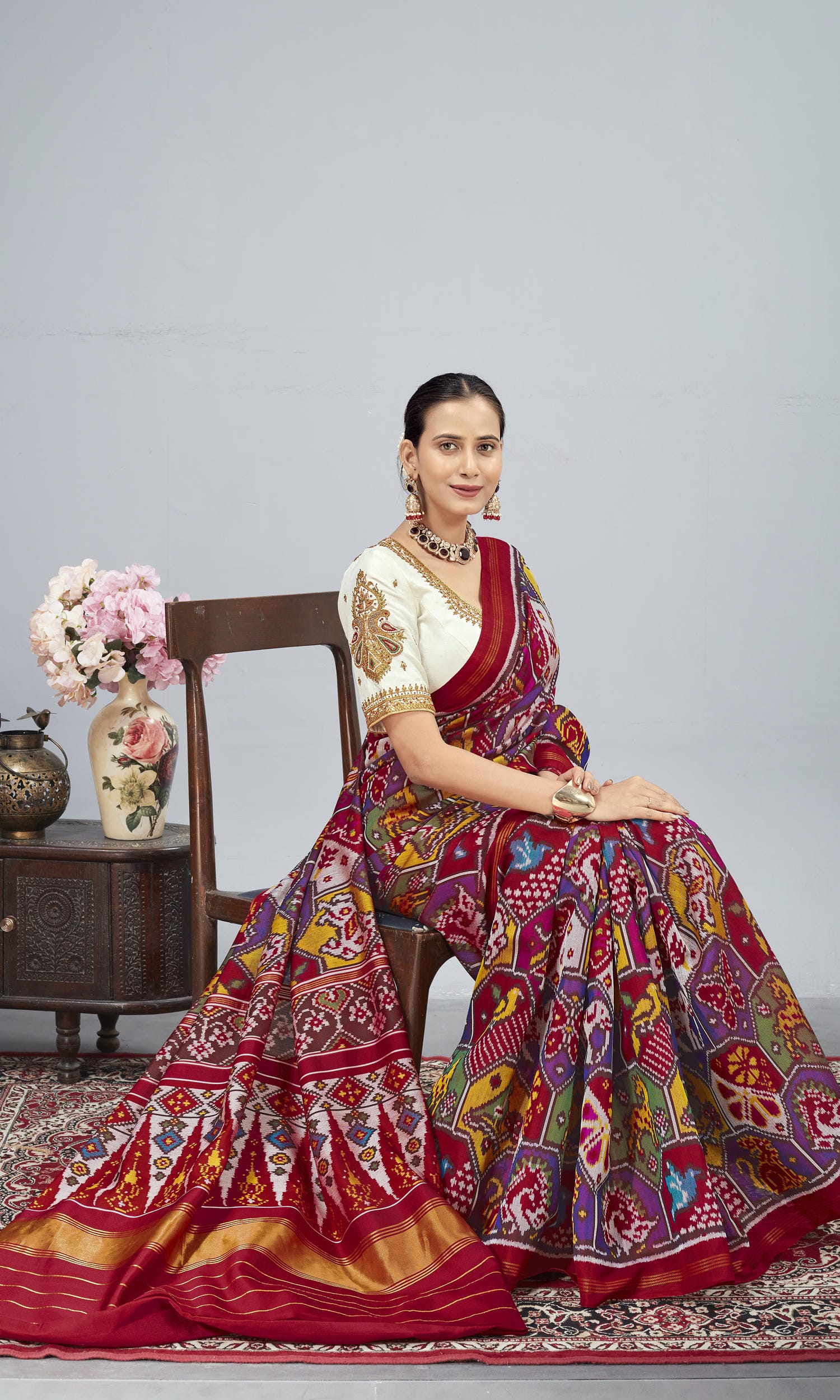 Twill Weave Patola Saree