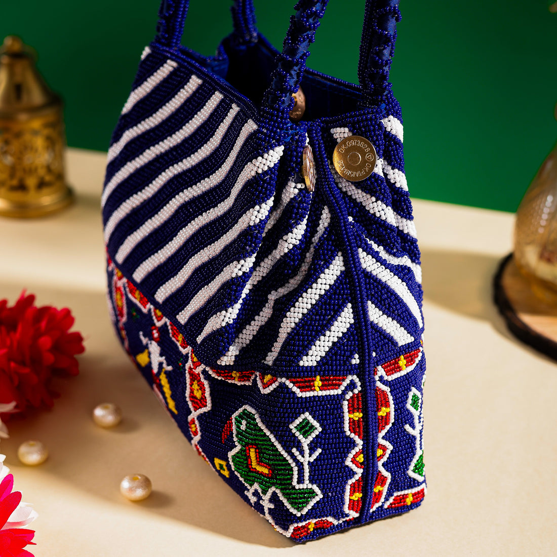 Moti Patola Beaded Batva Handbag