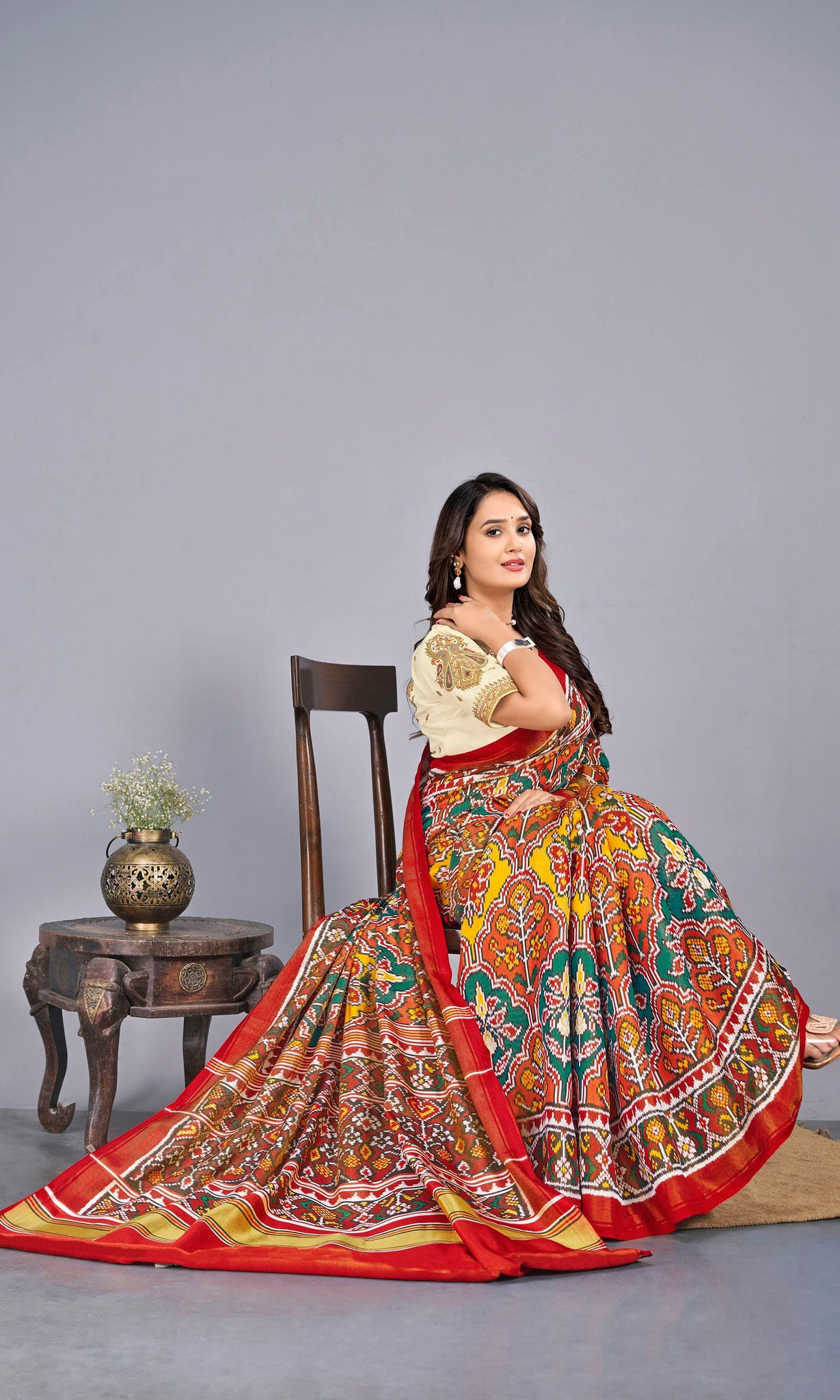 Tissue Twill Weave Patola Saree