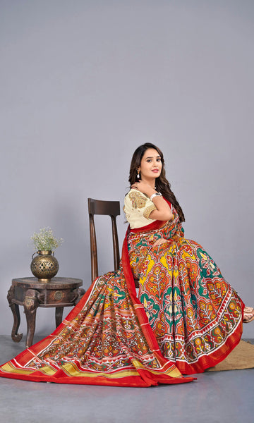 Tissue Twill Weave Patola Saree