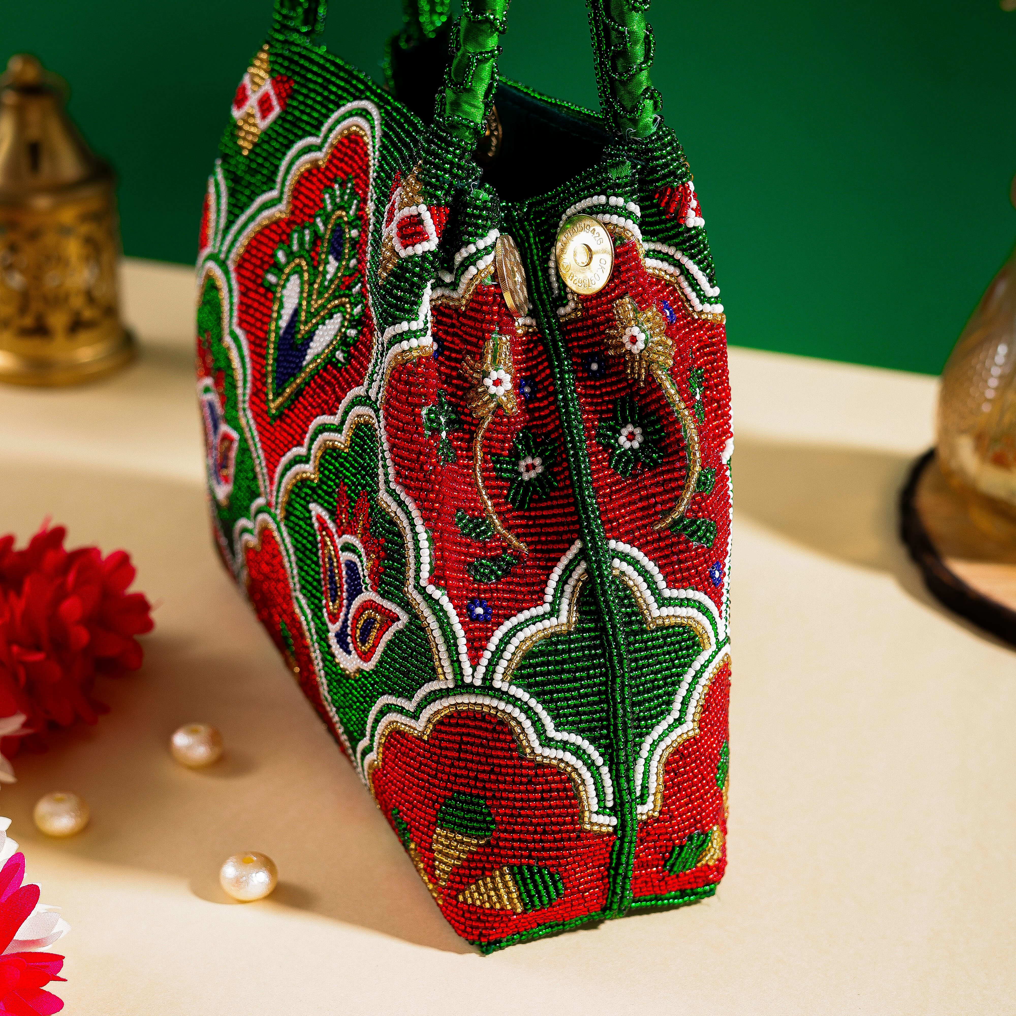 Moti Patola Beaded Batva Handbag