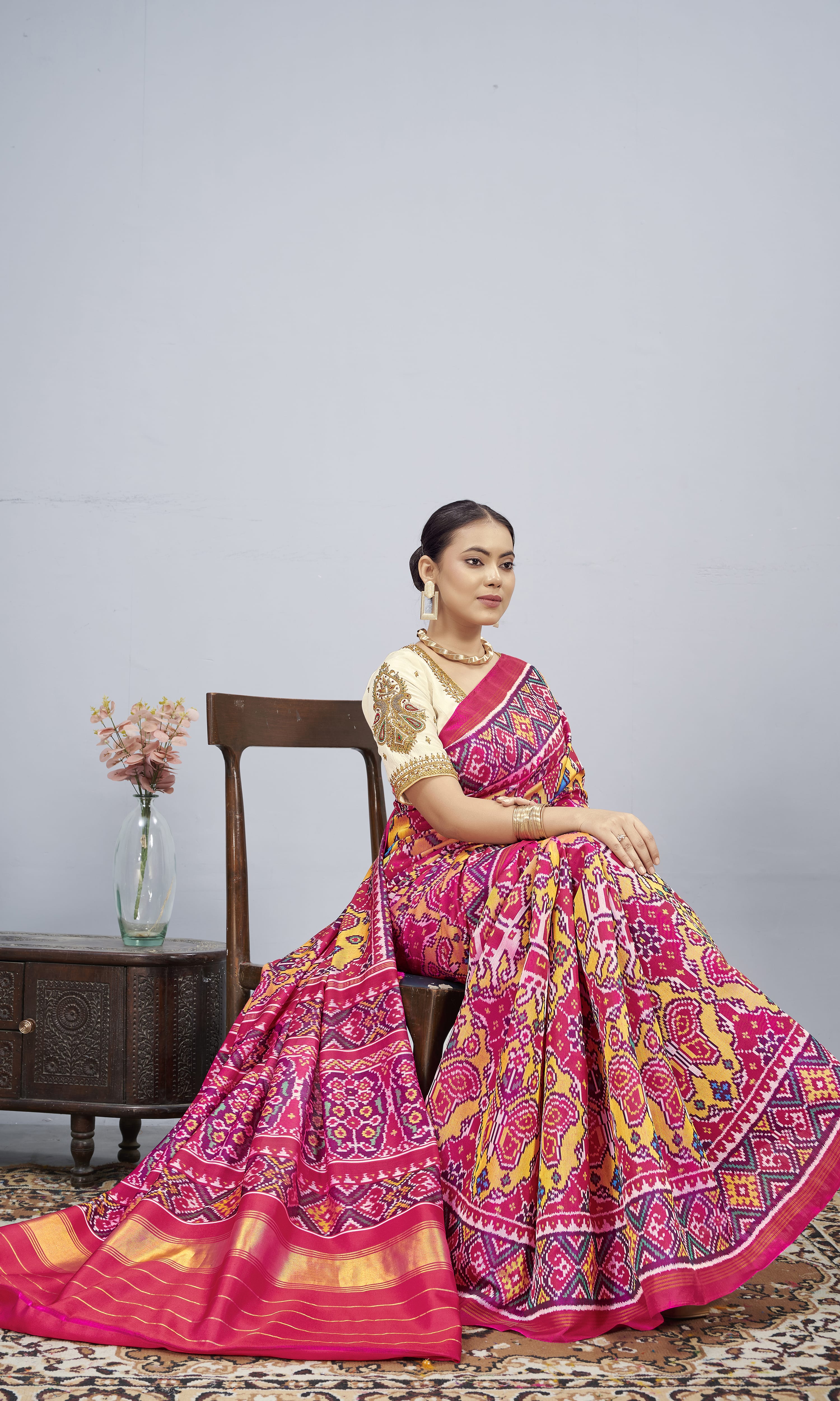 Twill Weave Patola Saree