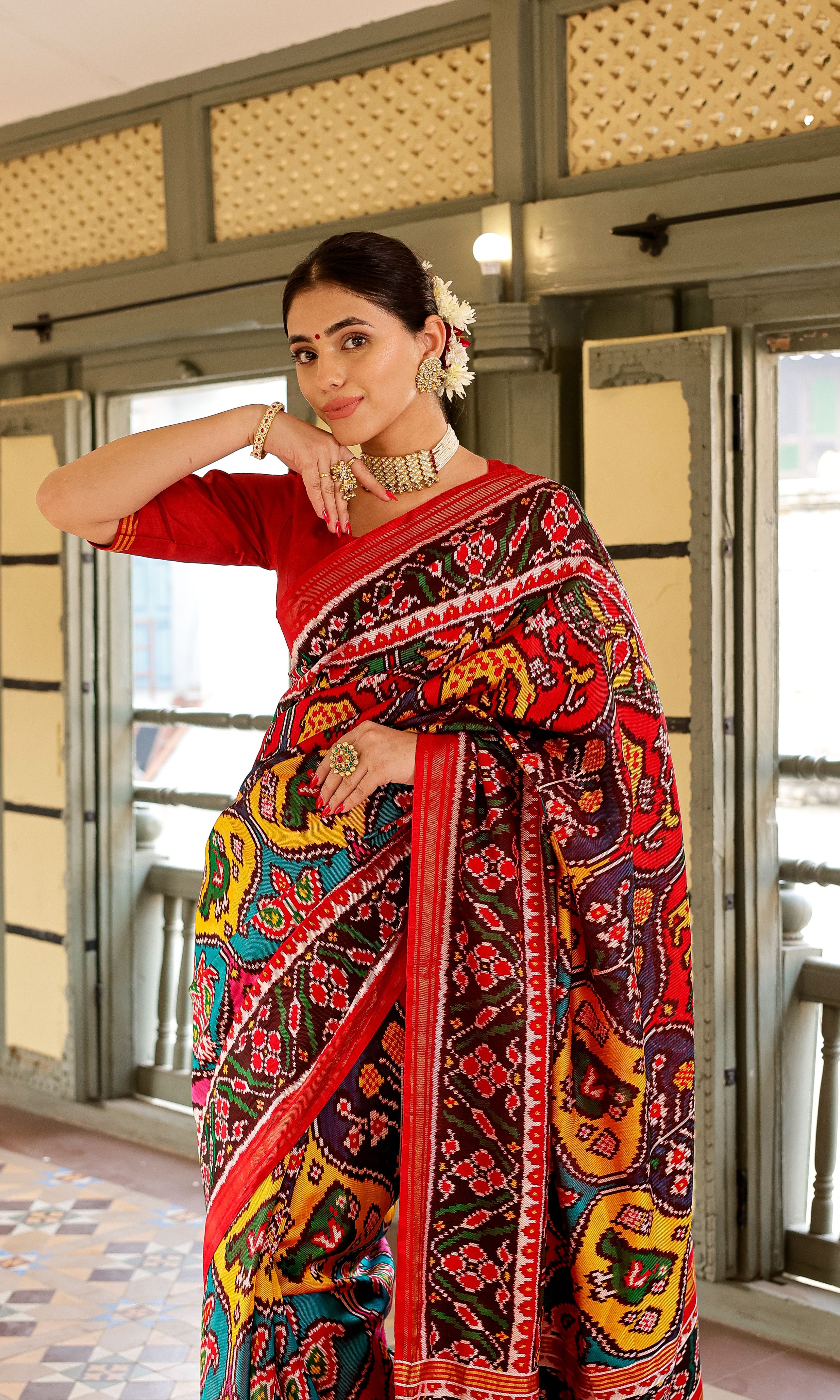 Twill Weave Patola Saree