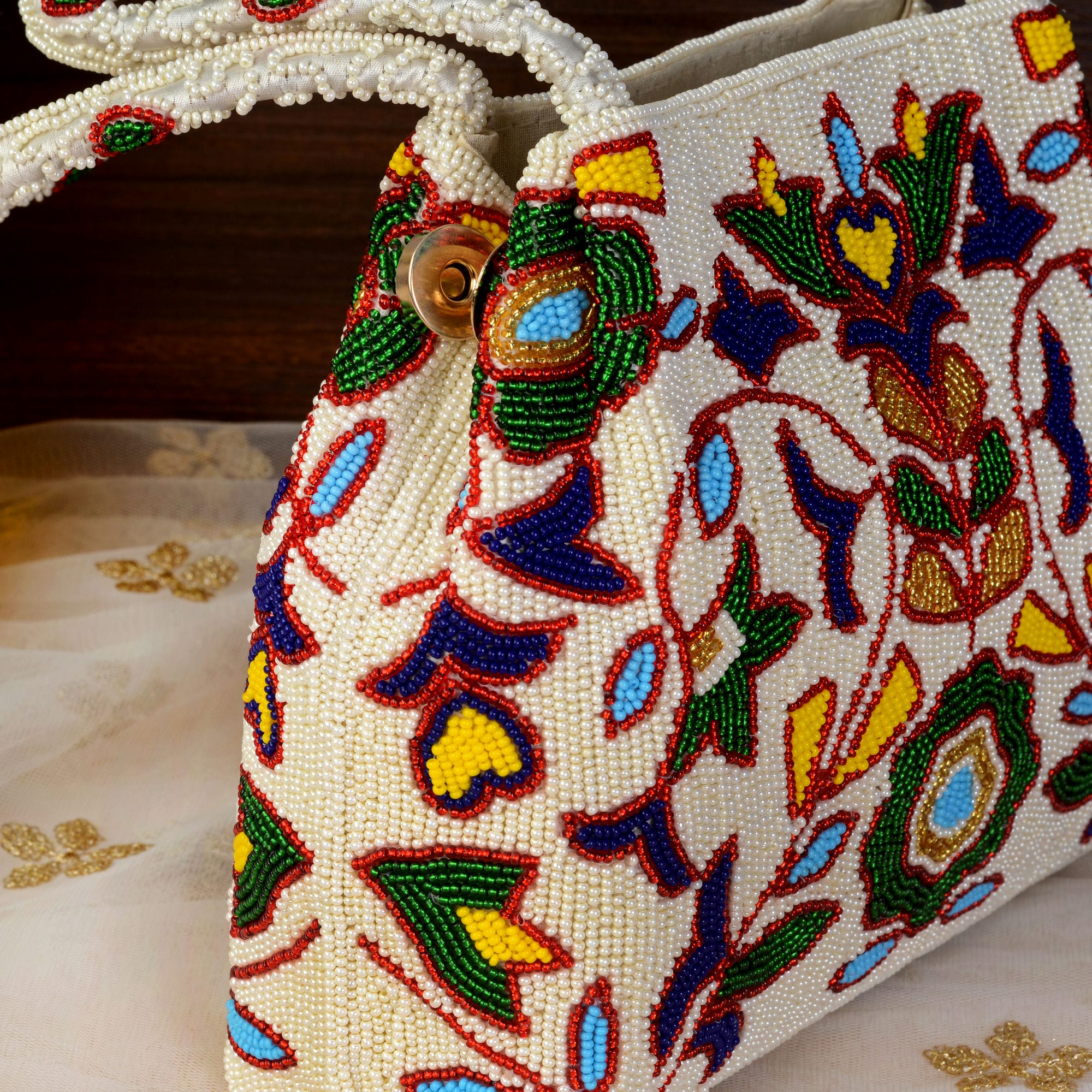 Moti Patola Beaded Batva Handbag
