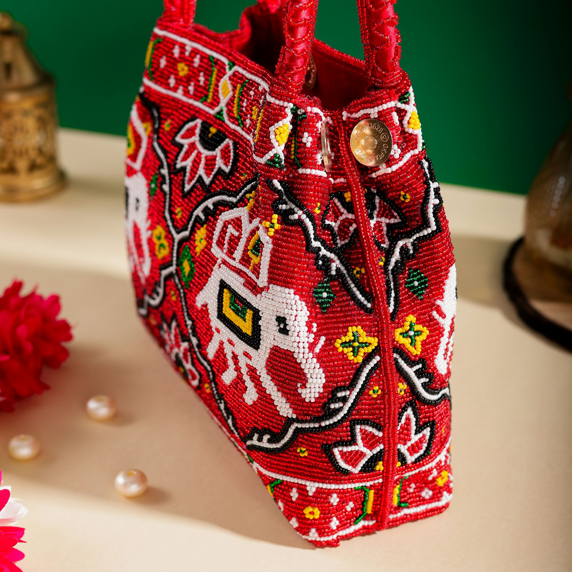 Moti Patola Beaded Batva Handbag