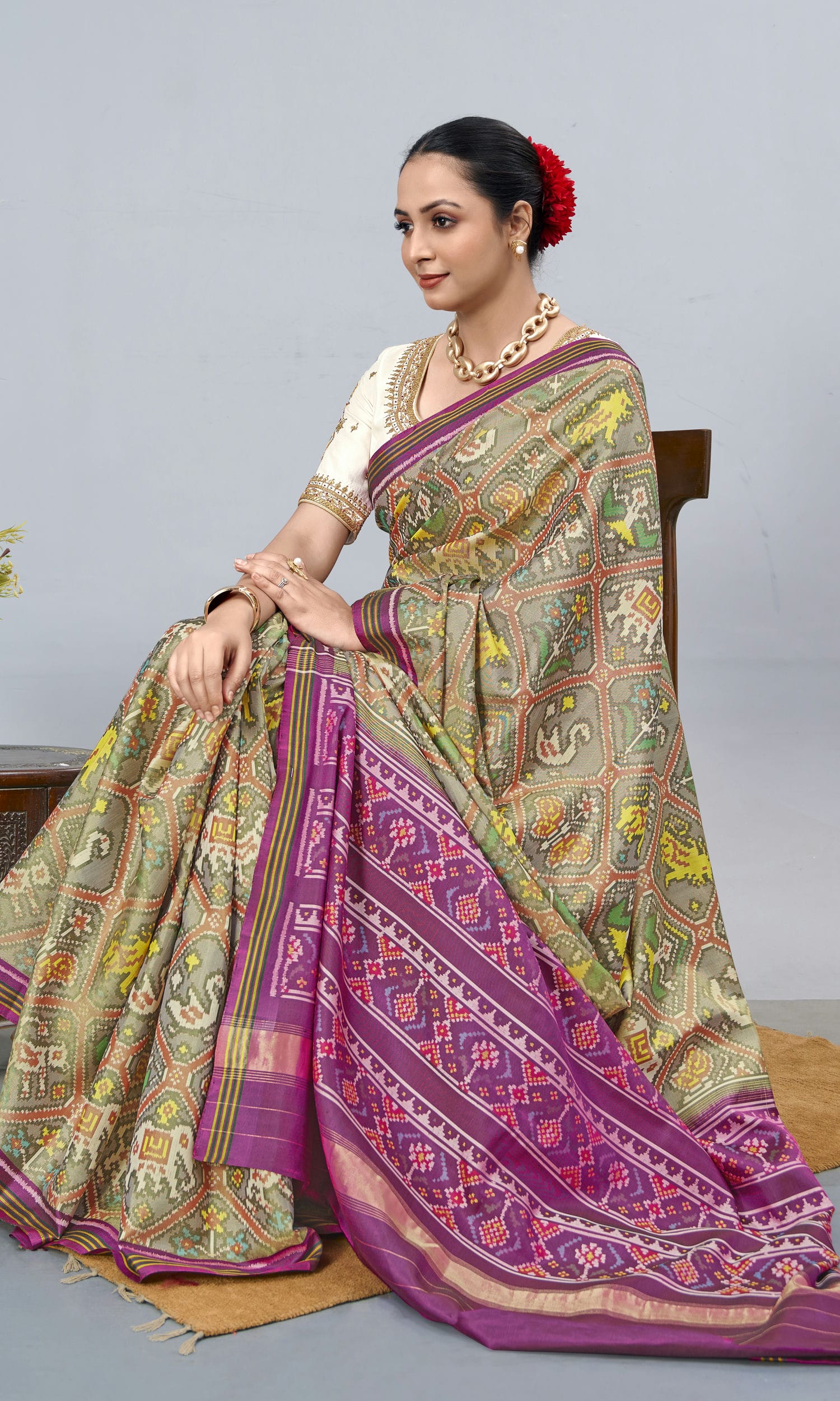 Single Ikat Patola Saree