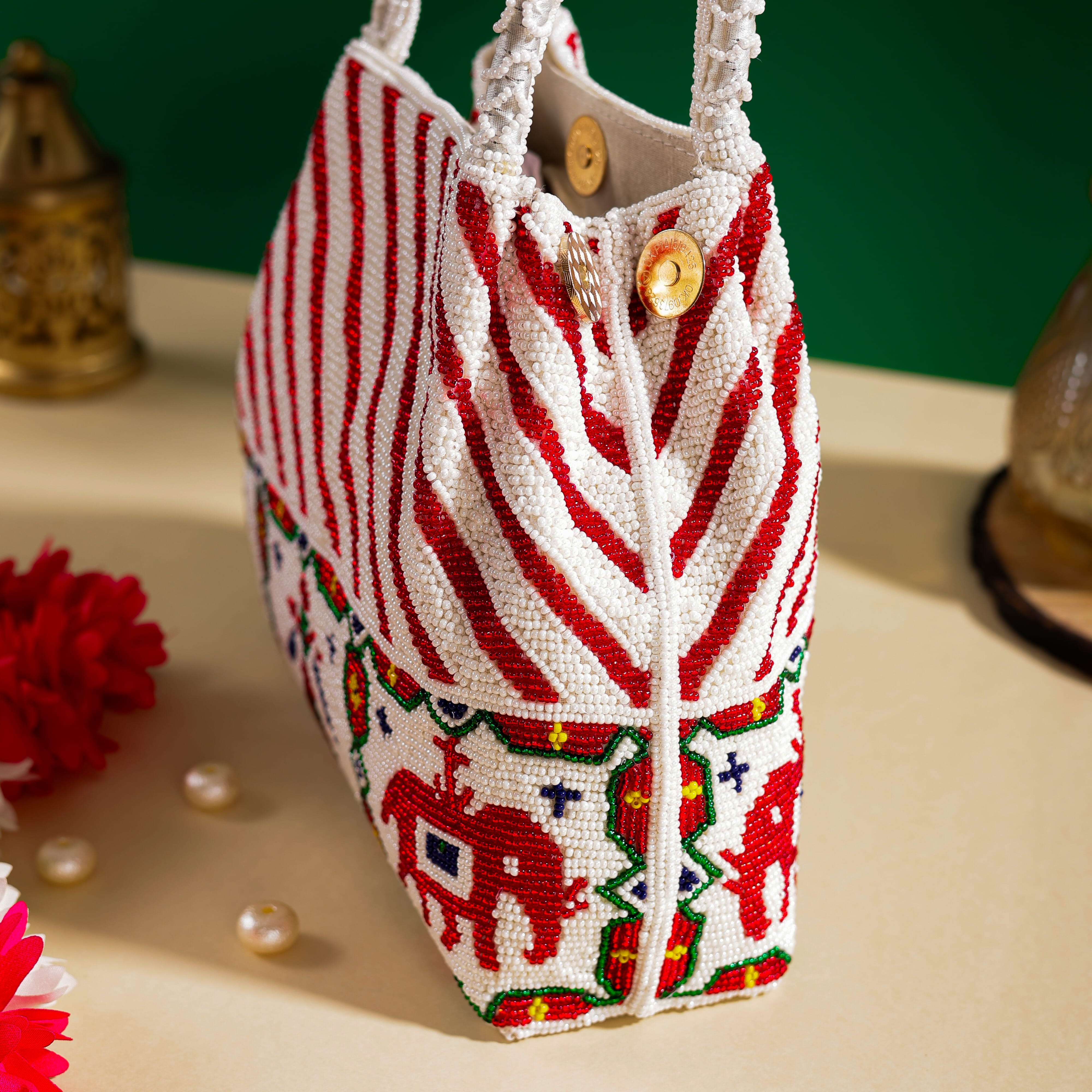 Moti Patola Beaded Batva Handbag