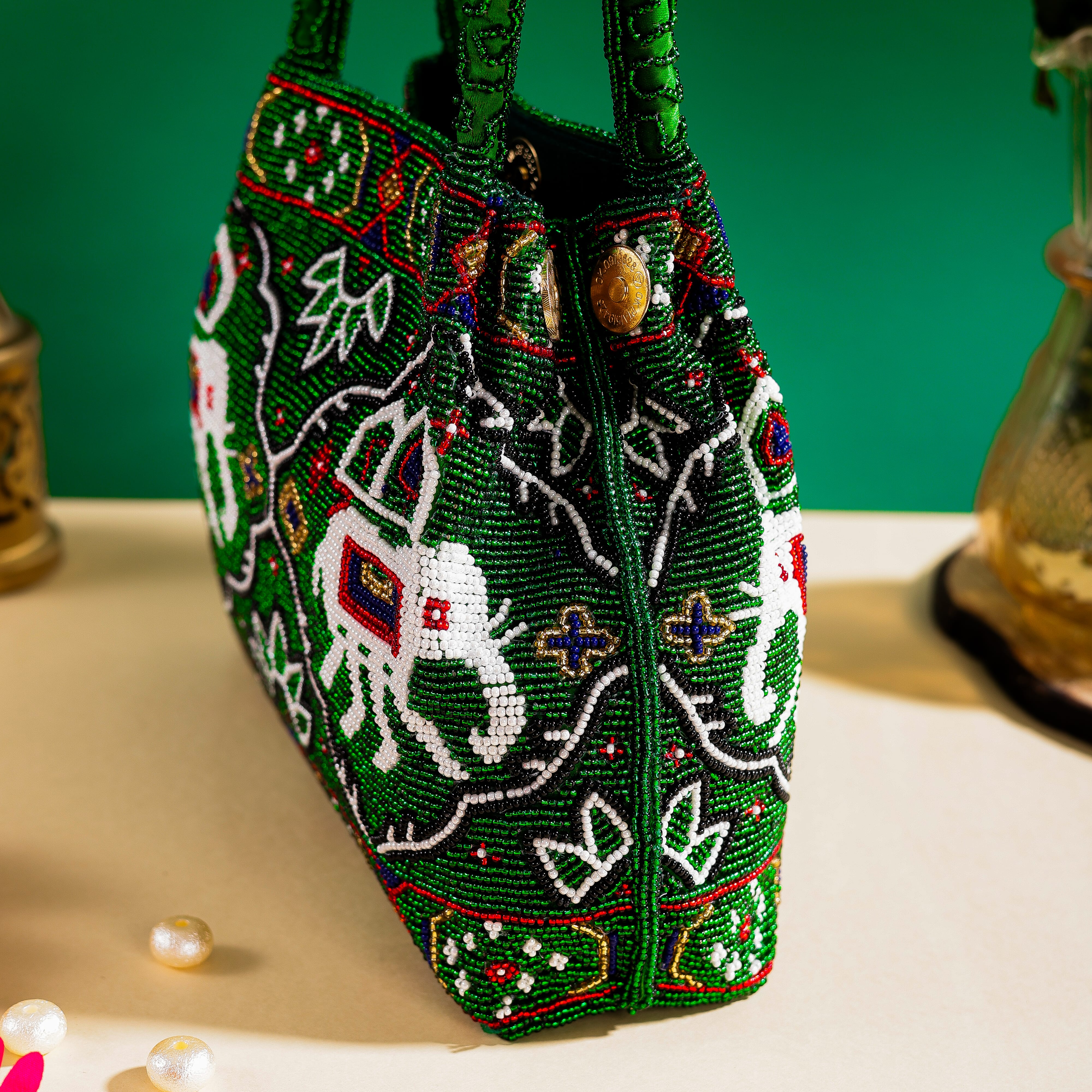 Moti Patola Beaded Batva Handbag