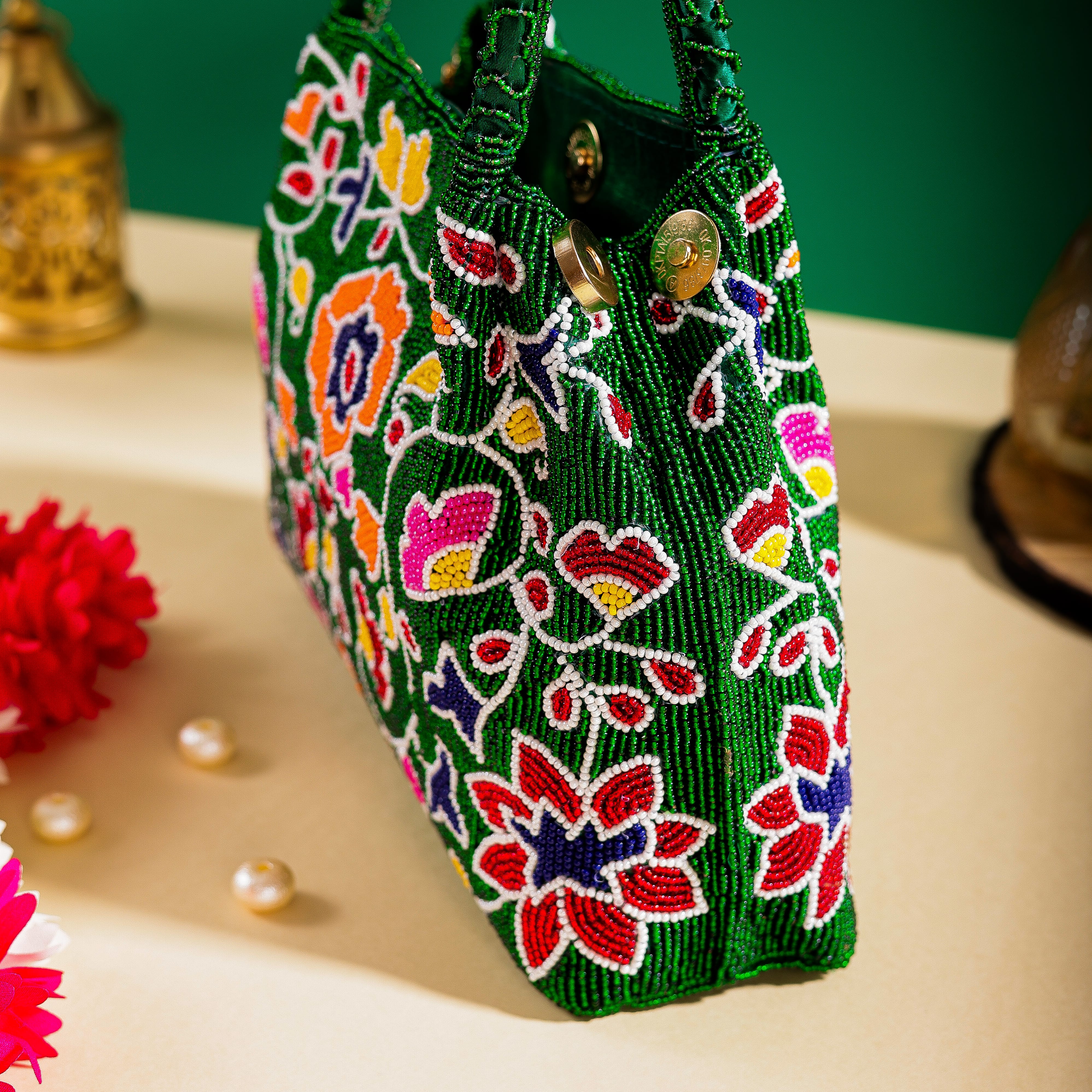 Moti Patola Beaded Batva Handbag