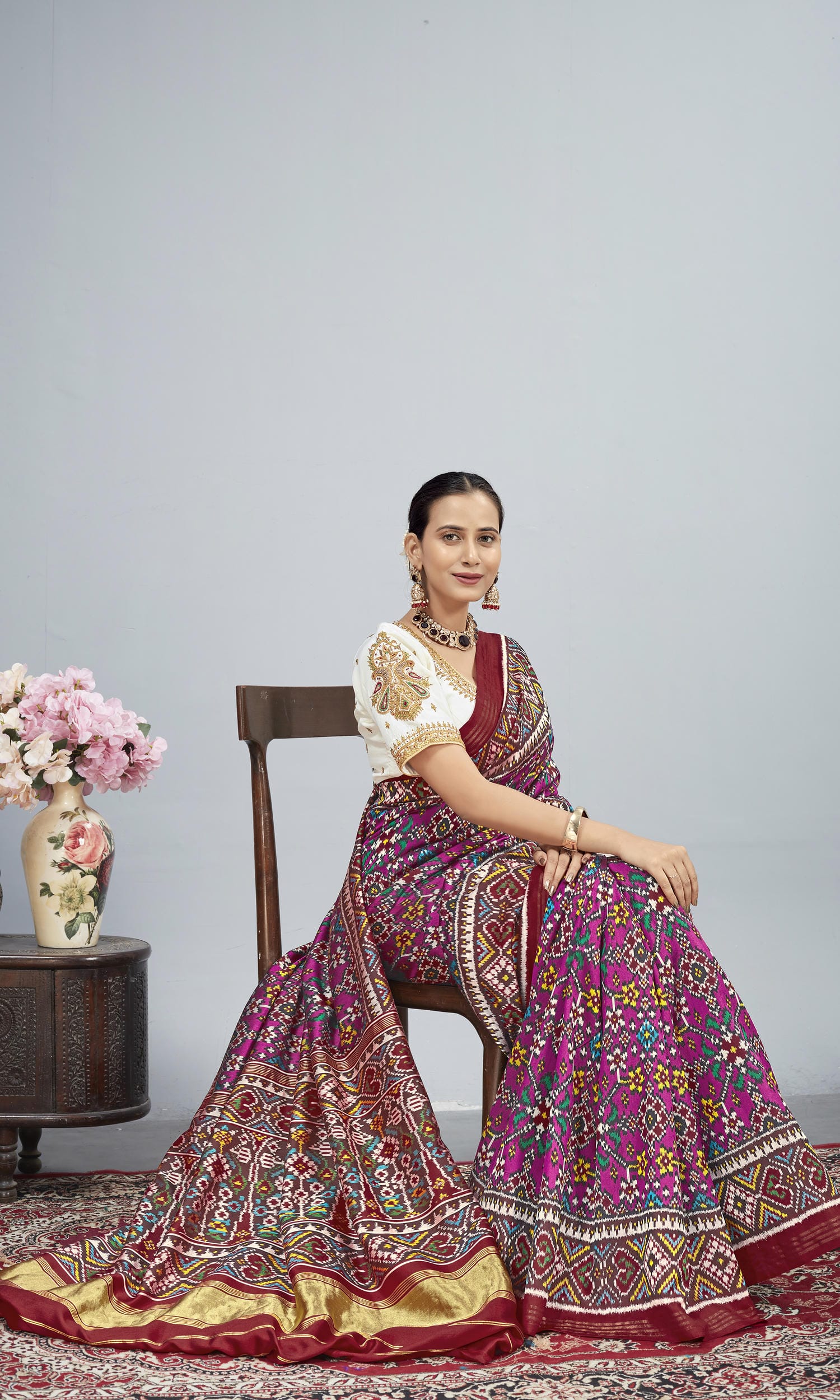 Twill Weave Patola Saree