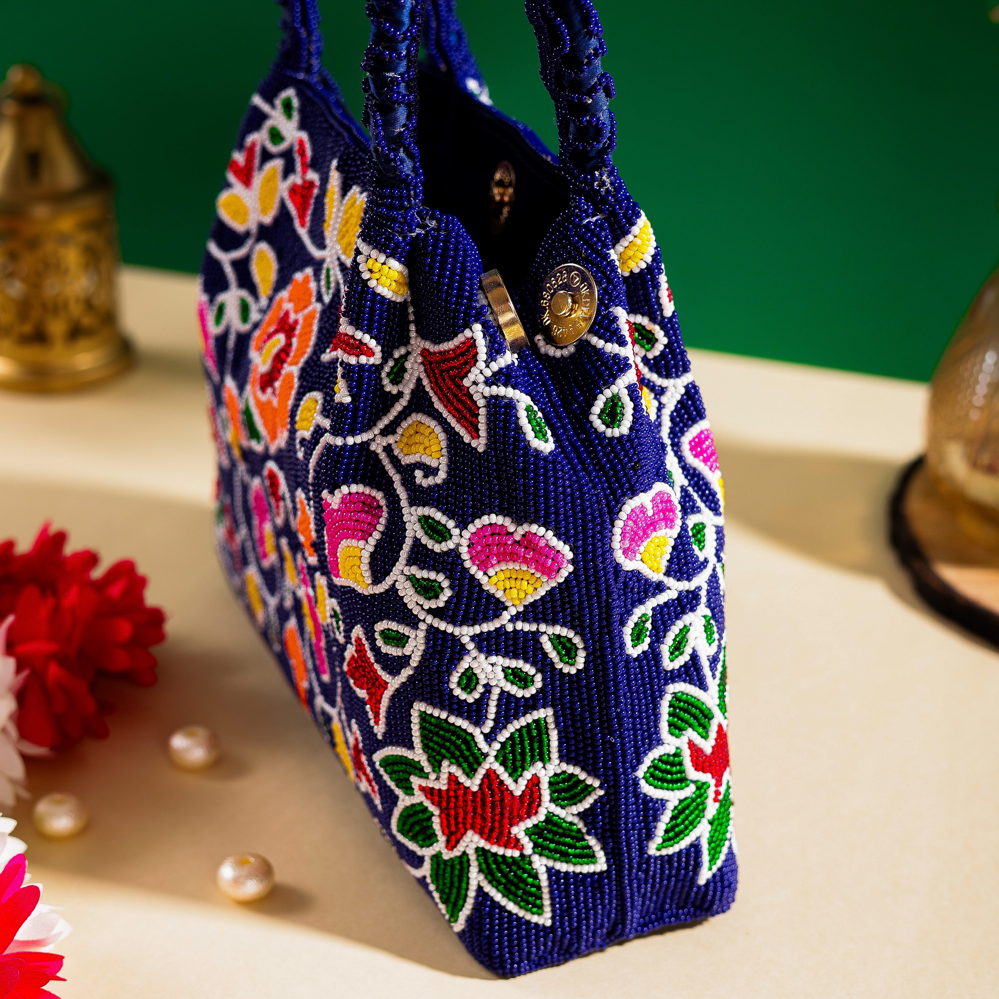Moti Patola Beaded Batva Handbag