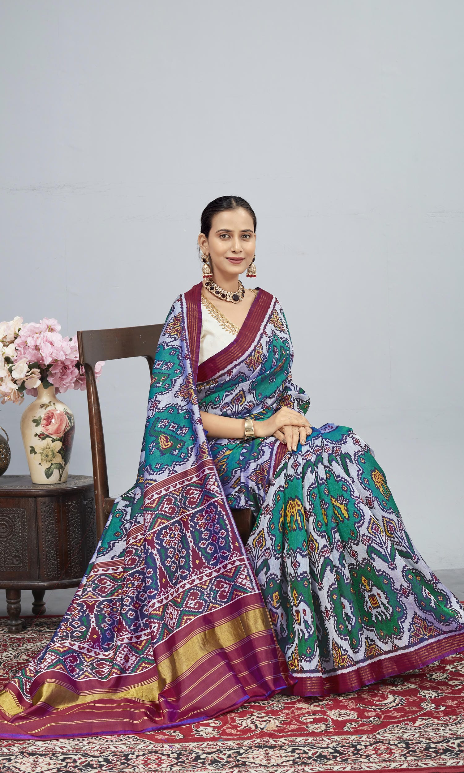 Twill Weave Patola Saree