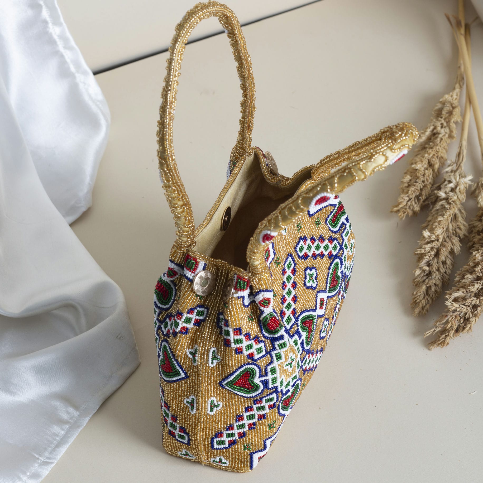Moti Patola Beaded Batva Handbag