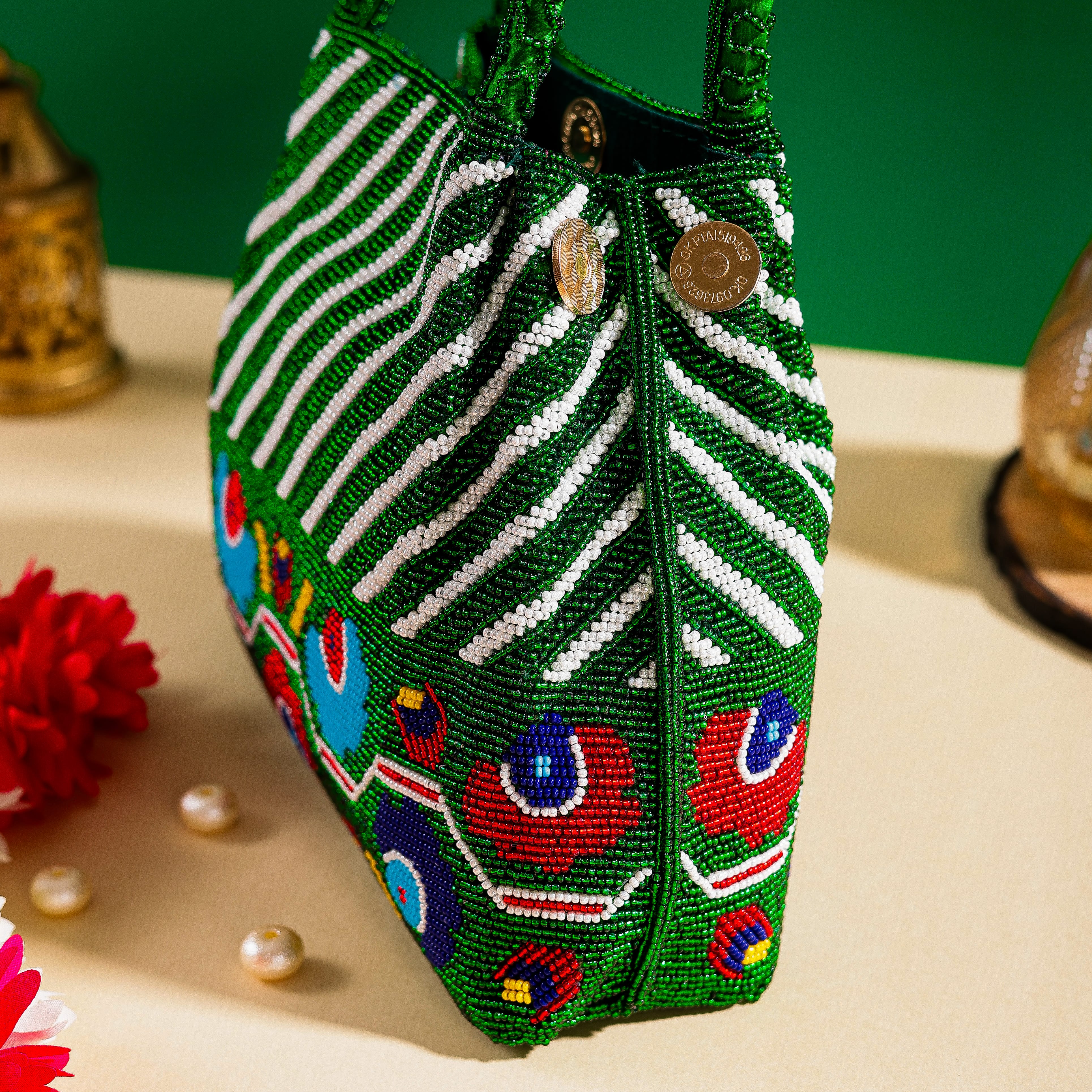 Moti Patola Beaded Batva Handbag