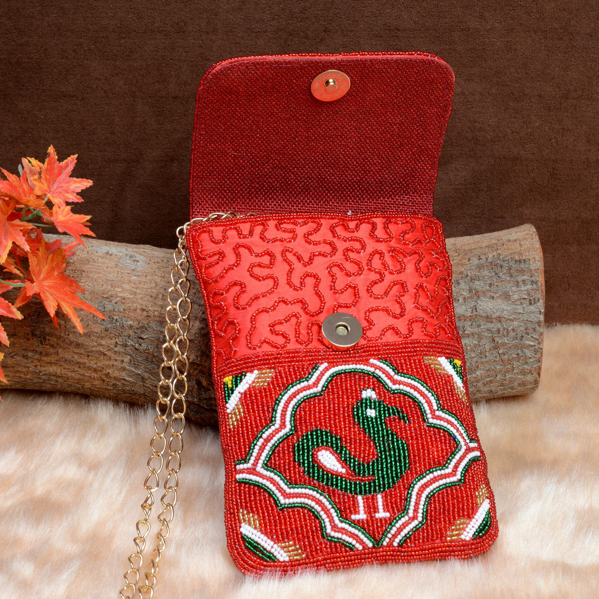 Mobile Cover Pearl Beaded Patola
