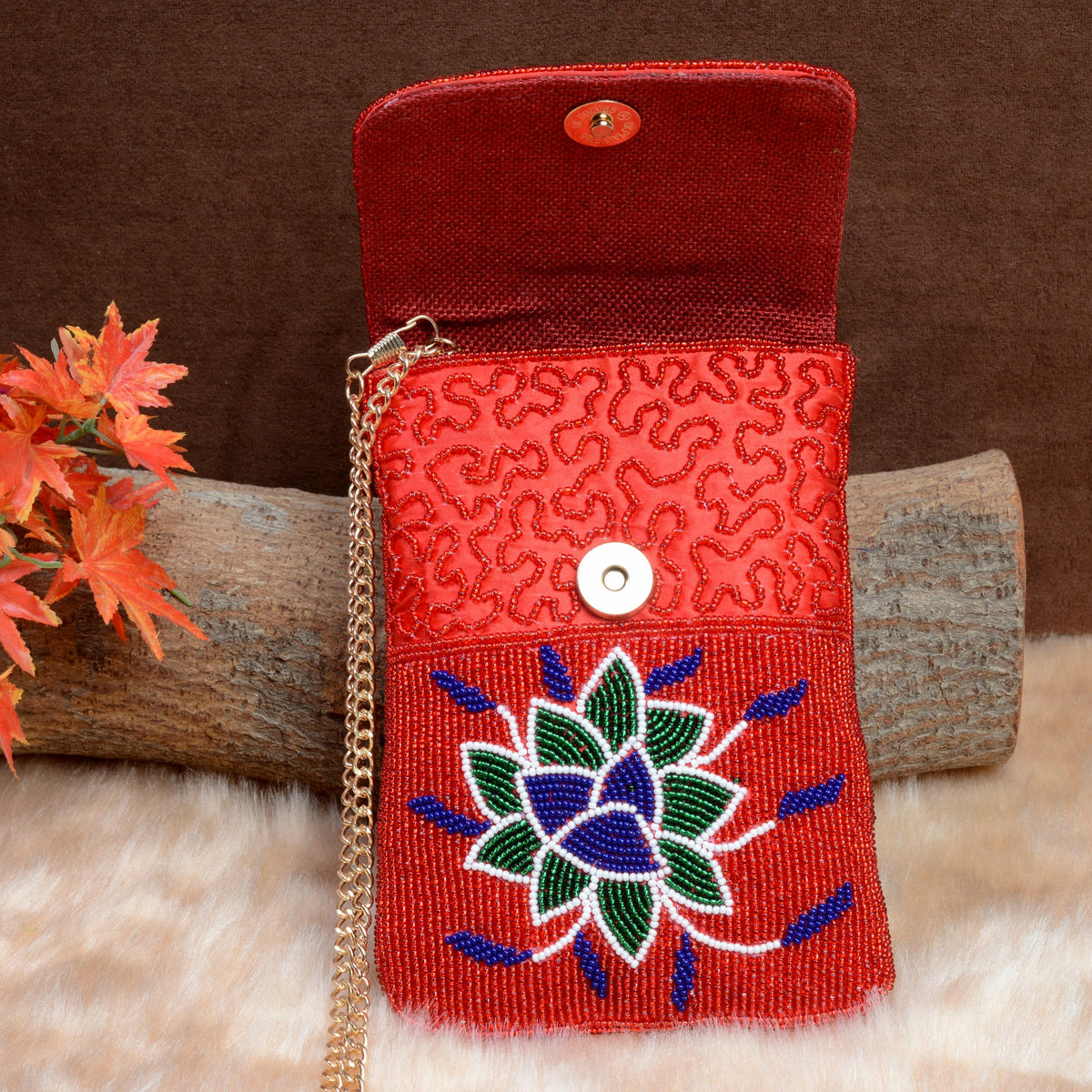 Mobile Cover Pearl Beaded Patola