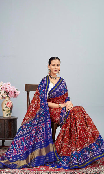 Single Ikat Patola Saree