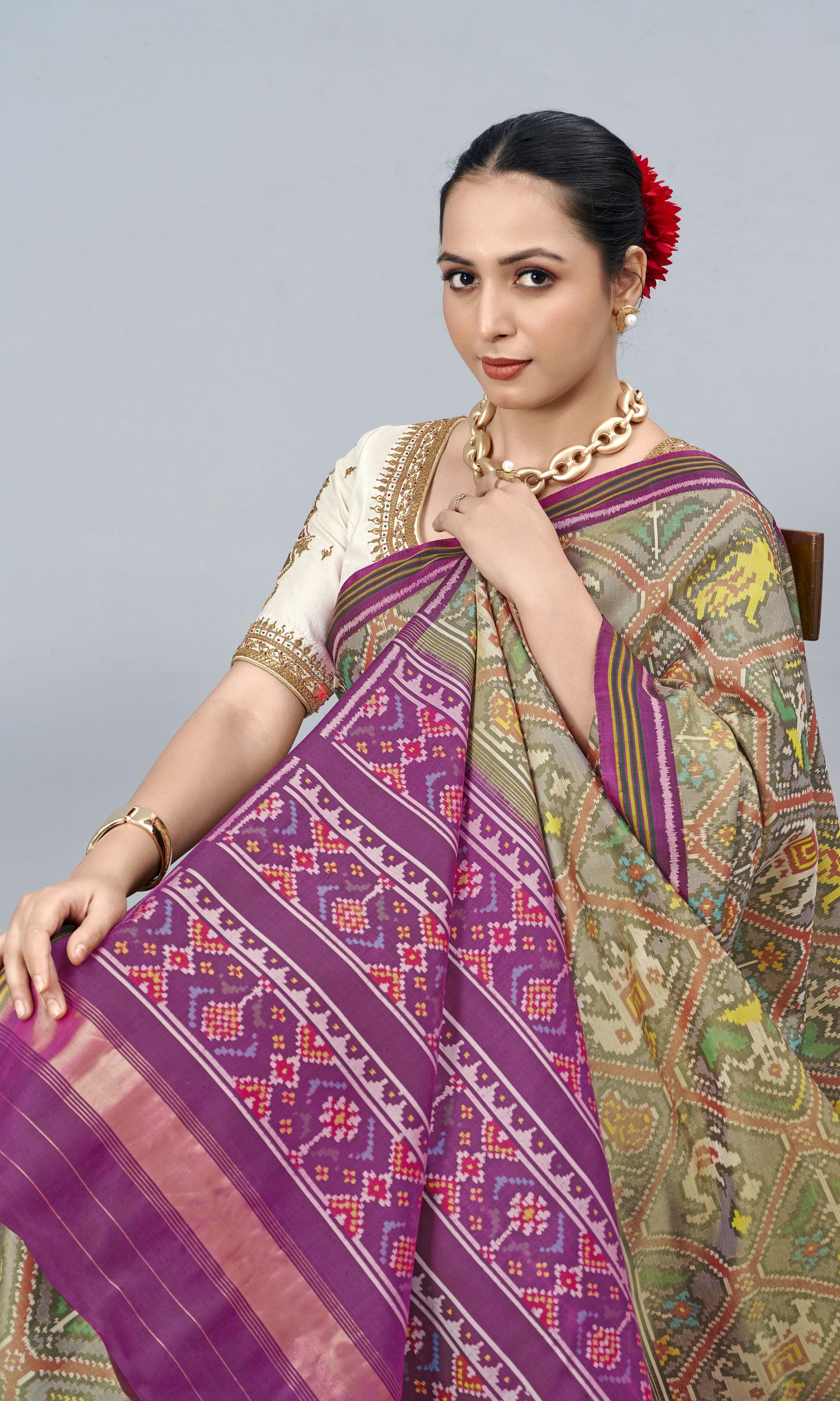 Single Ikat Patola Saree
