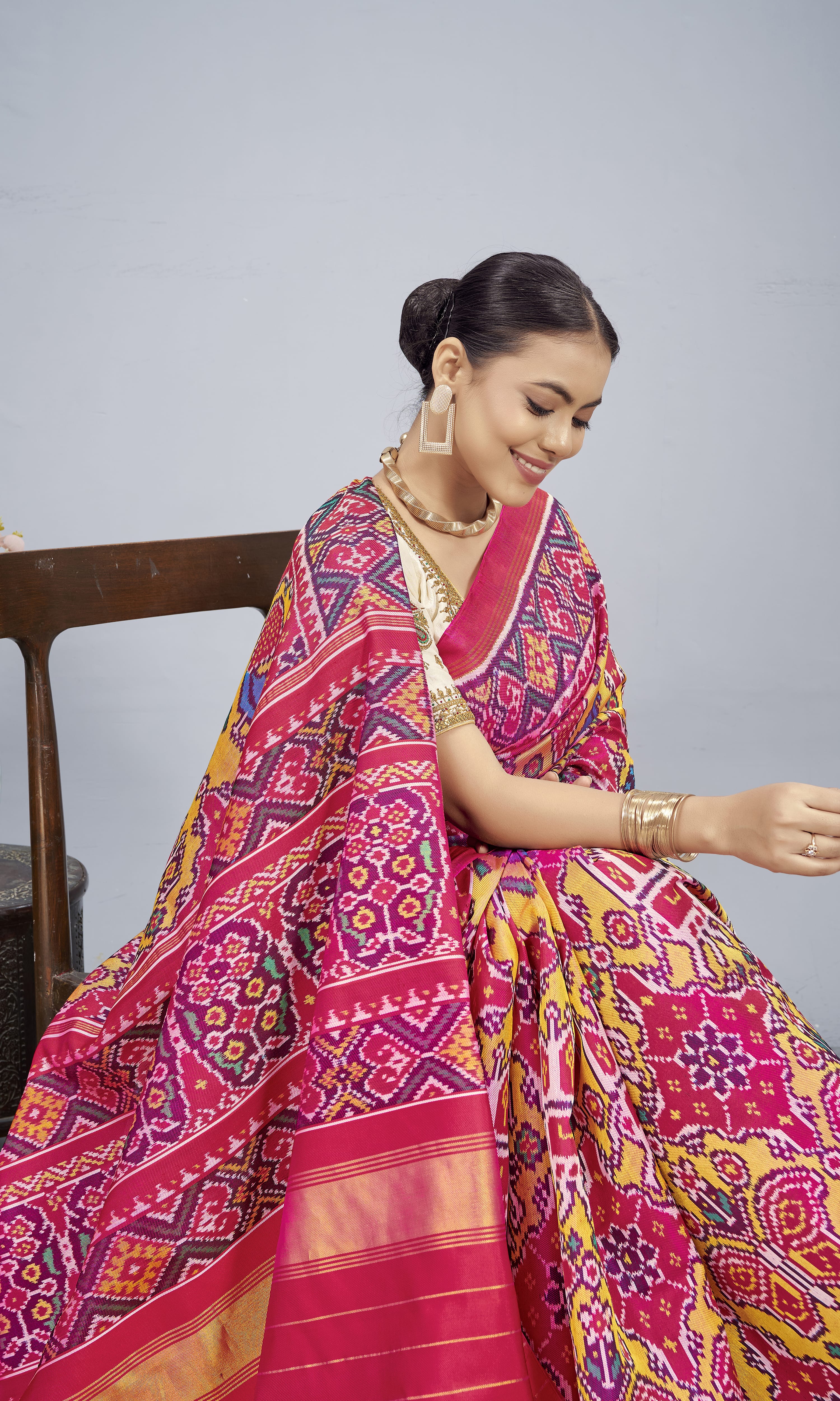 Twill Weave Patola Saree