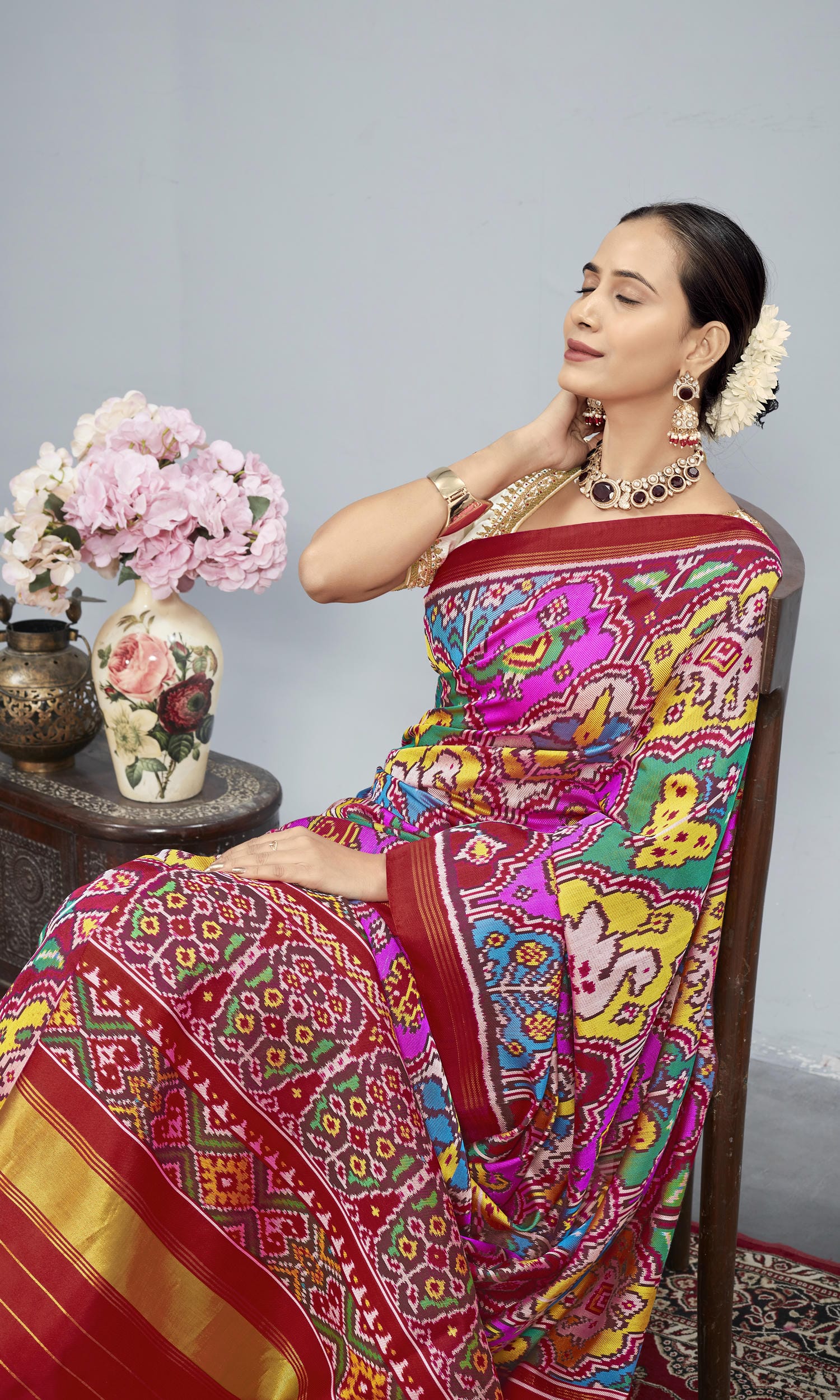 Twill Weave Patola Saree