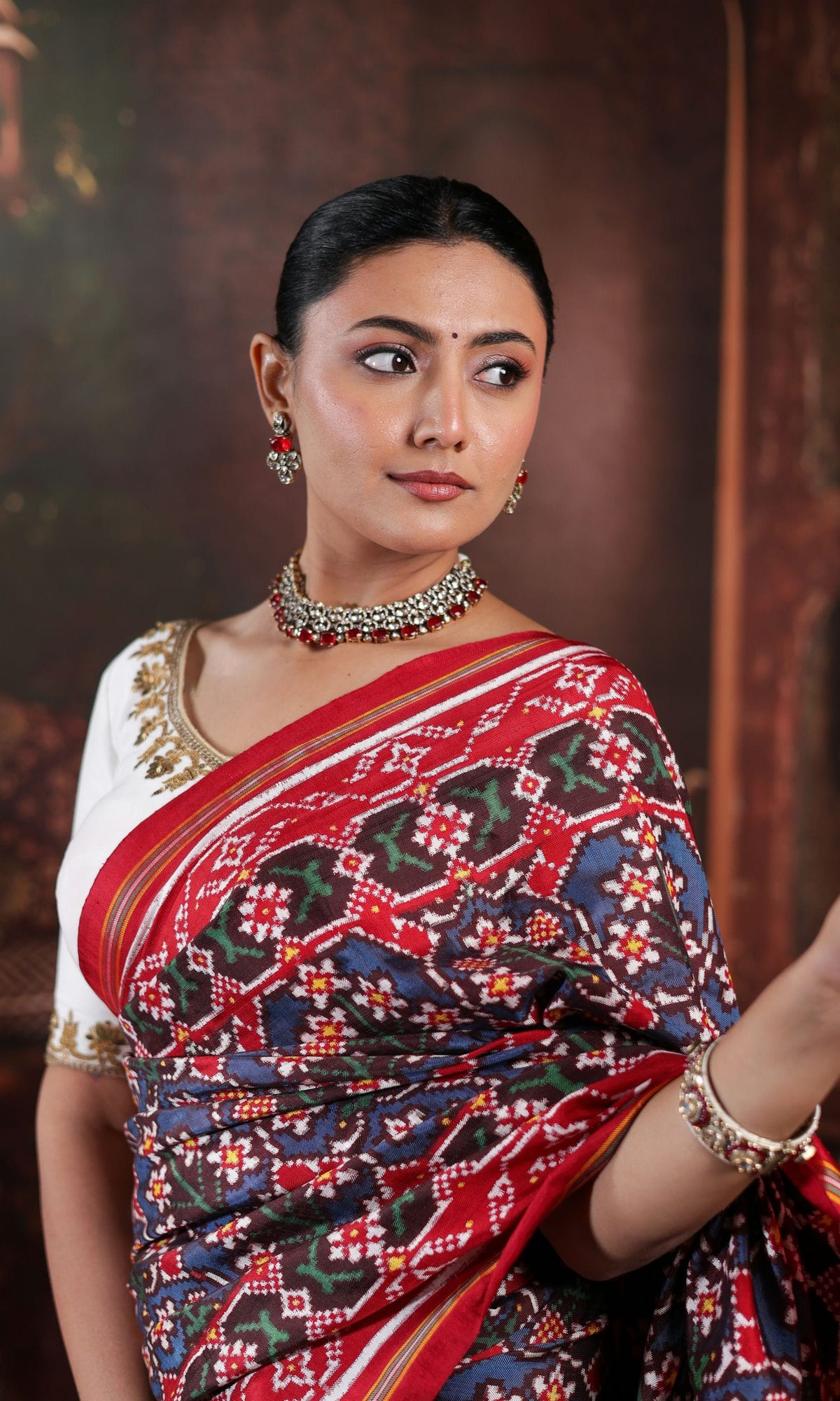Natural Dye Double Ikat Patola Saree