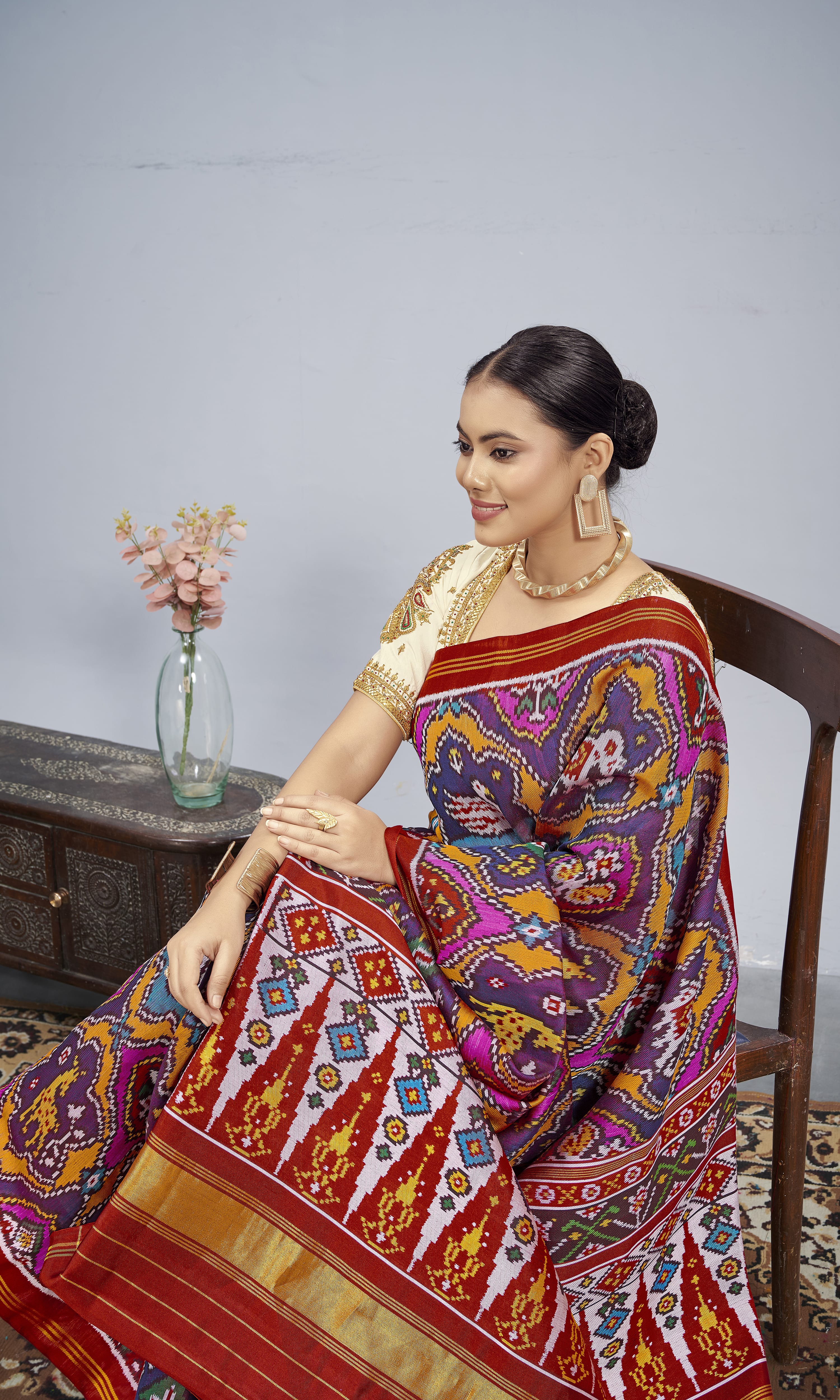 Twill Weave Patola Saree