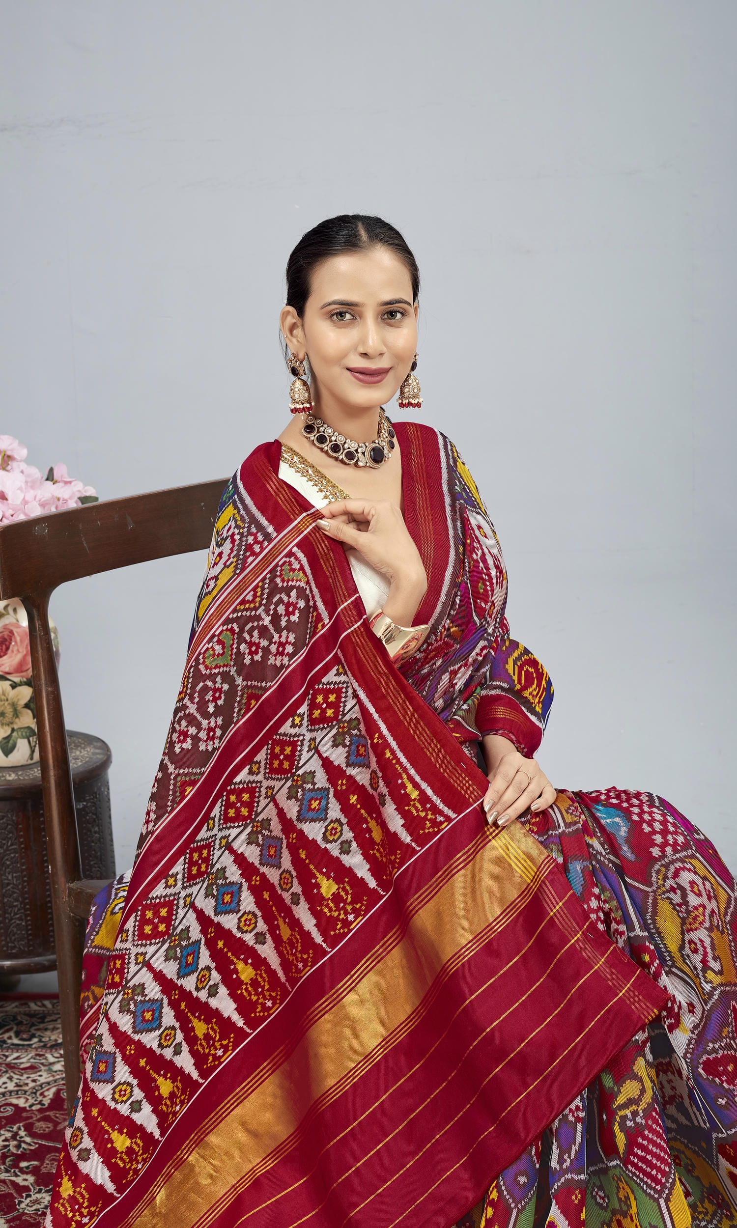Twill Weave Patola Saree
