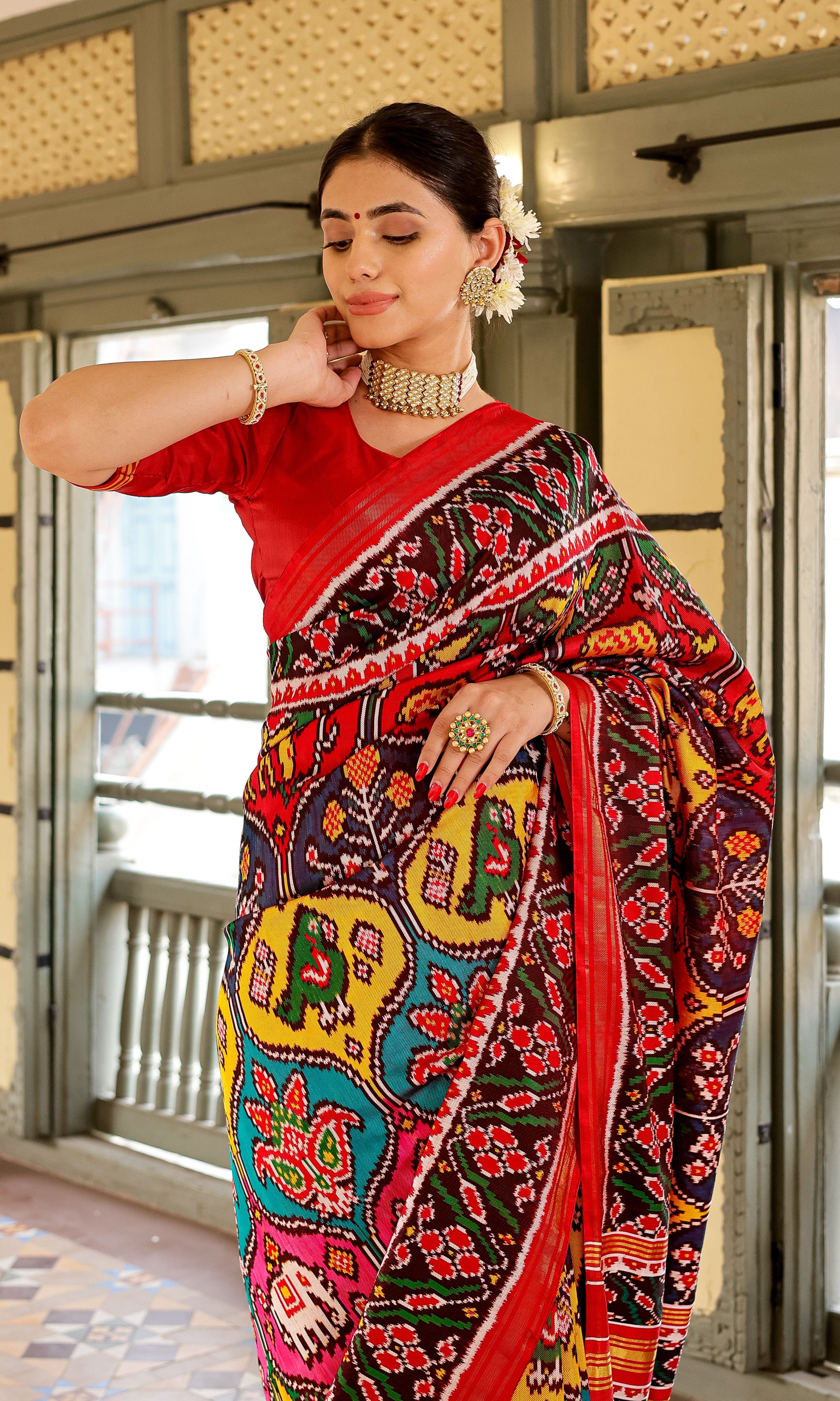 Twill Weave Patola Saree